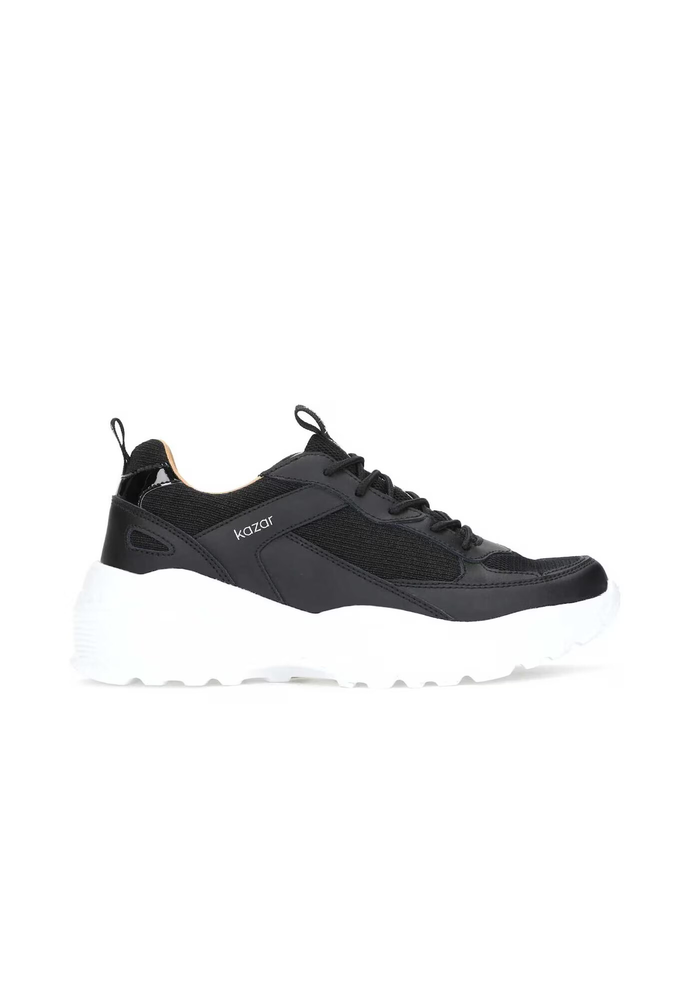 Kazar Sneaker low negru / alb - Pled.ro