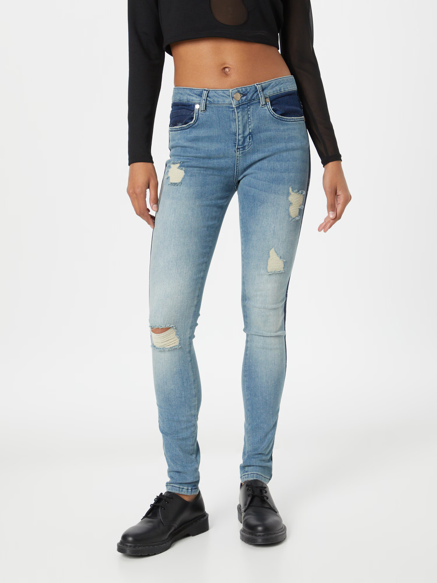 KENDALL + KYLIE Jeans bleumarin / albastru denim - Pled.ro