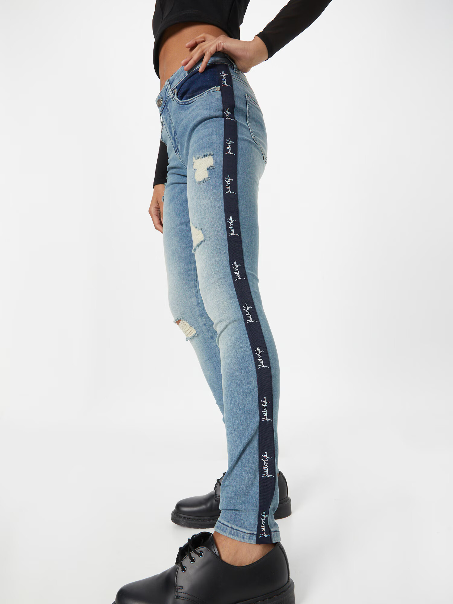 KENDALL + KYLIE Jeans bleumarin / albastru denim - Pled.ro