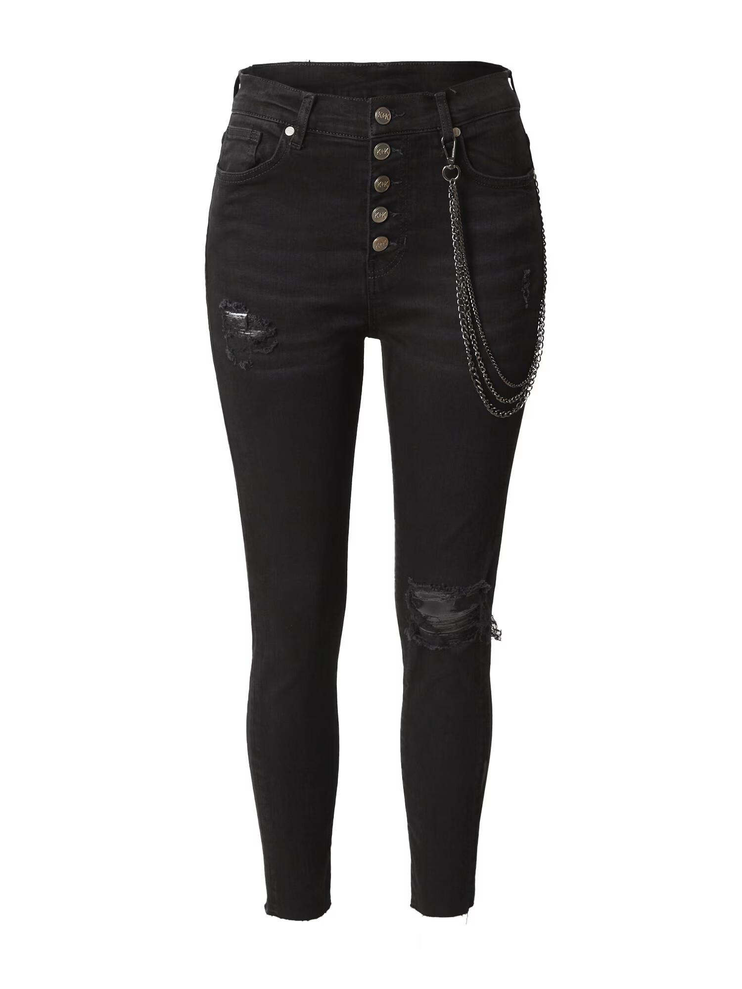 KENDALL + KYLIE Jeans negru denim - Pled.ro