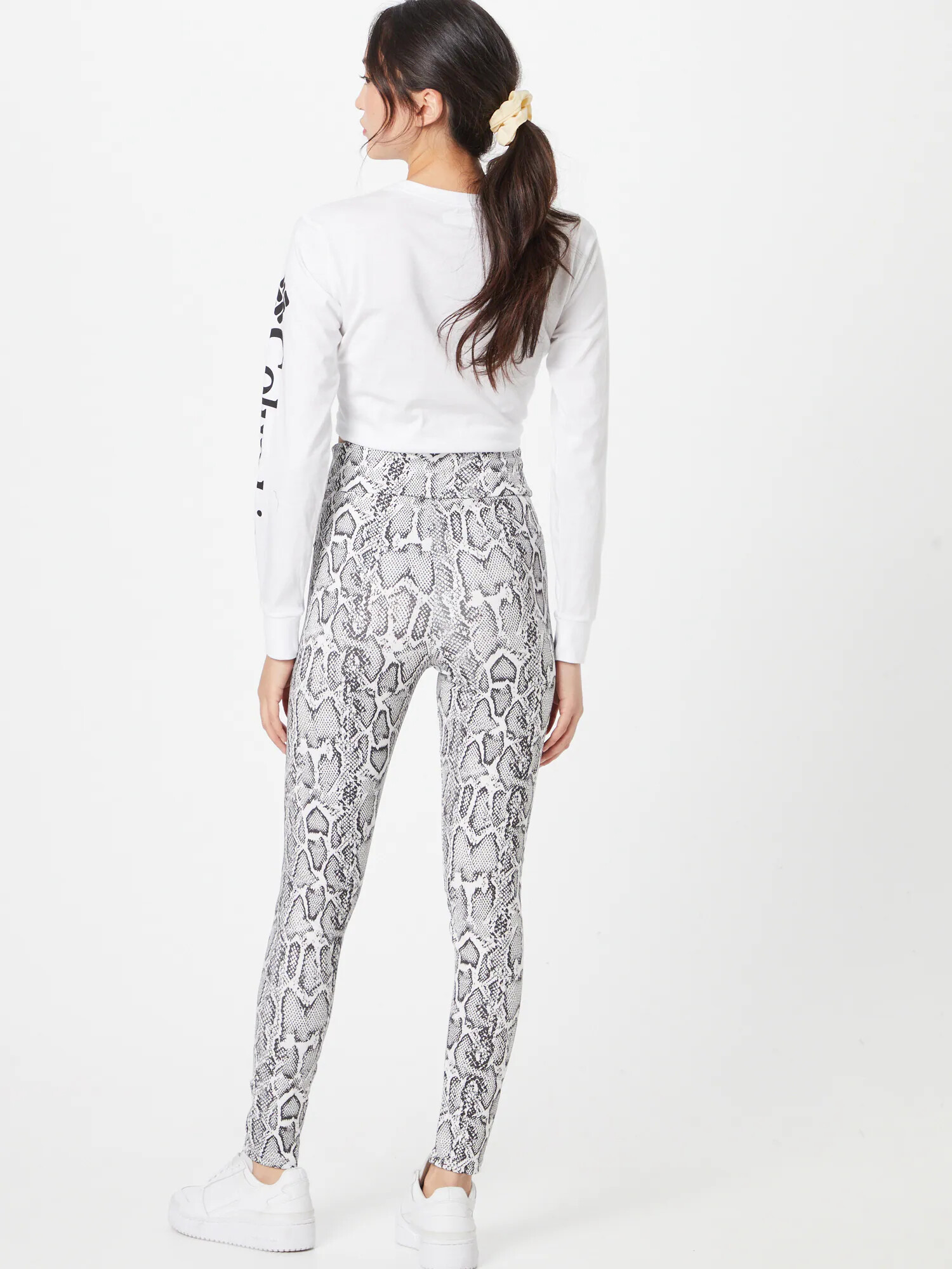 KENDALL + KYLIE Leggings gri / negru / alb - Pled.ro