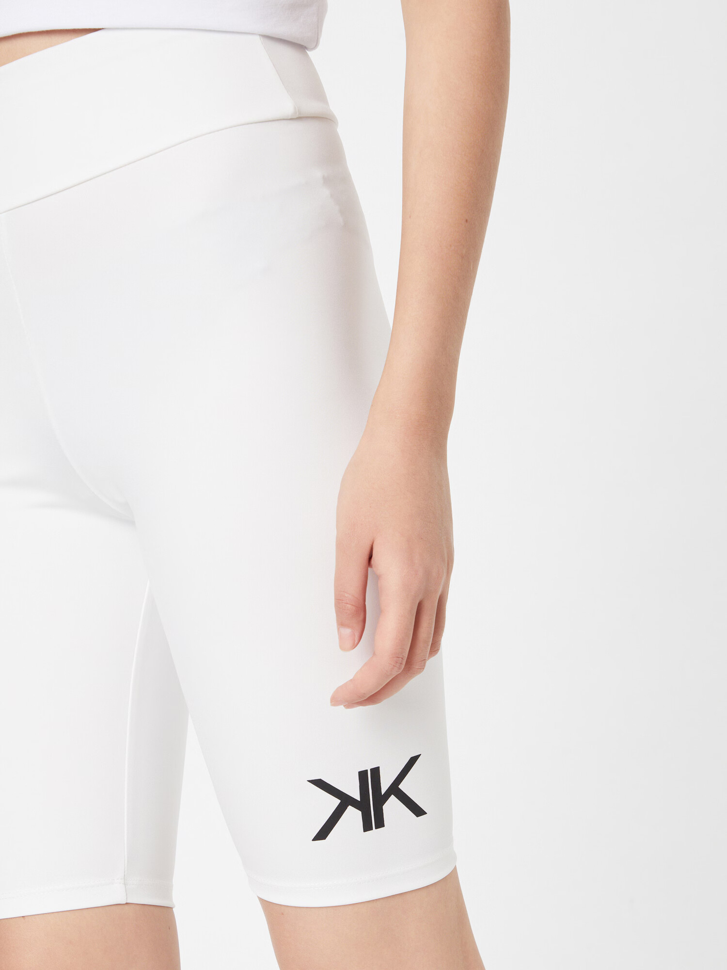 KENDALL + KYLIE Leggings negru / alb murdar - Pled.ro