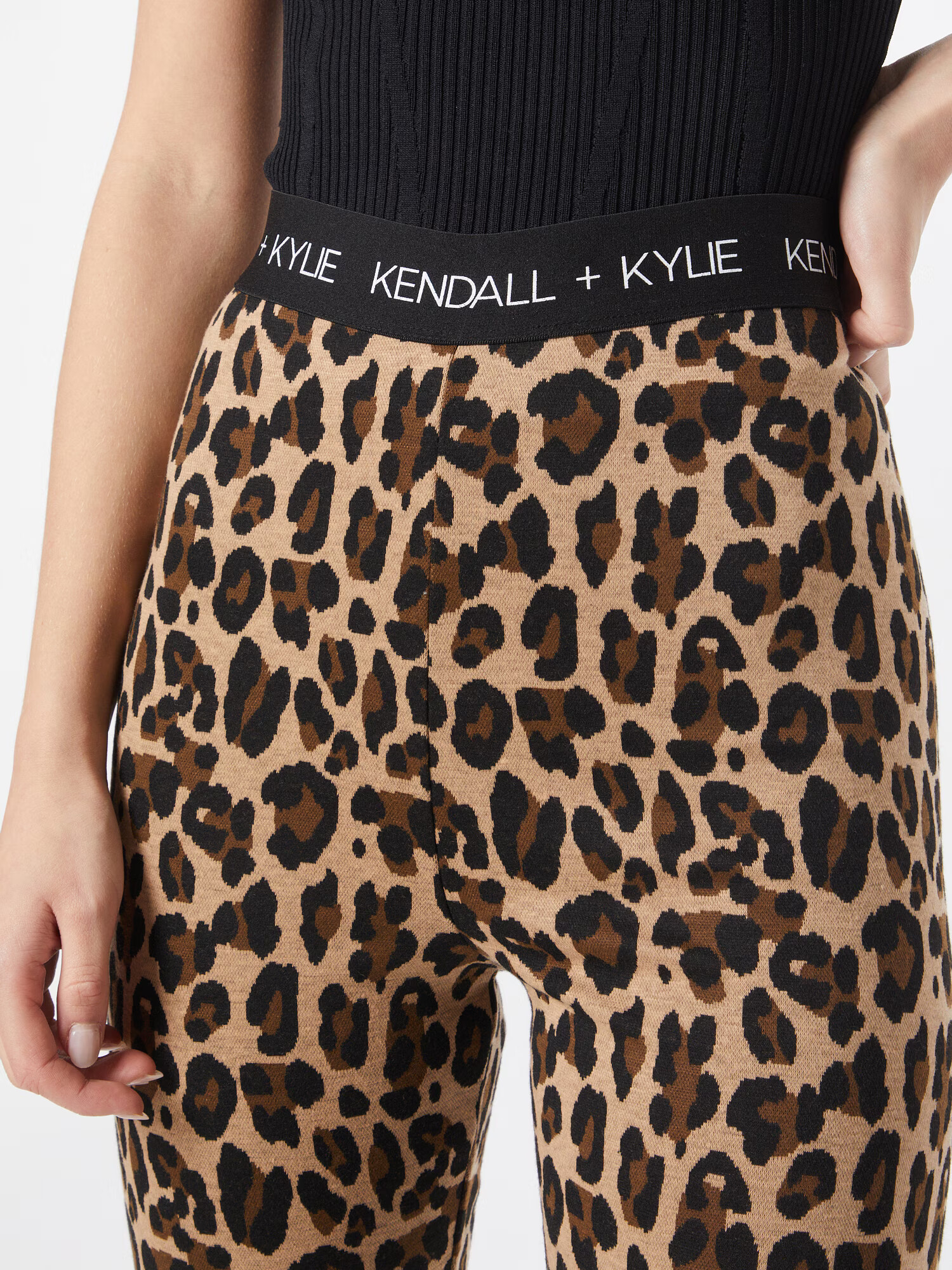 KENDALL + KYLIE Leggings șampanie / maro / negru / alb - Pled.ro