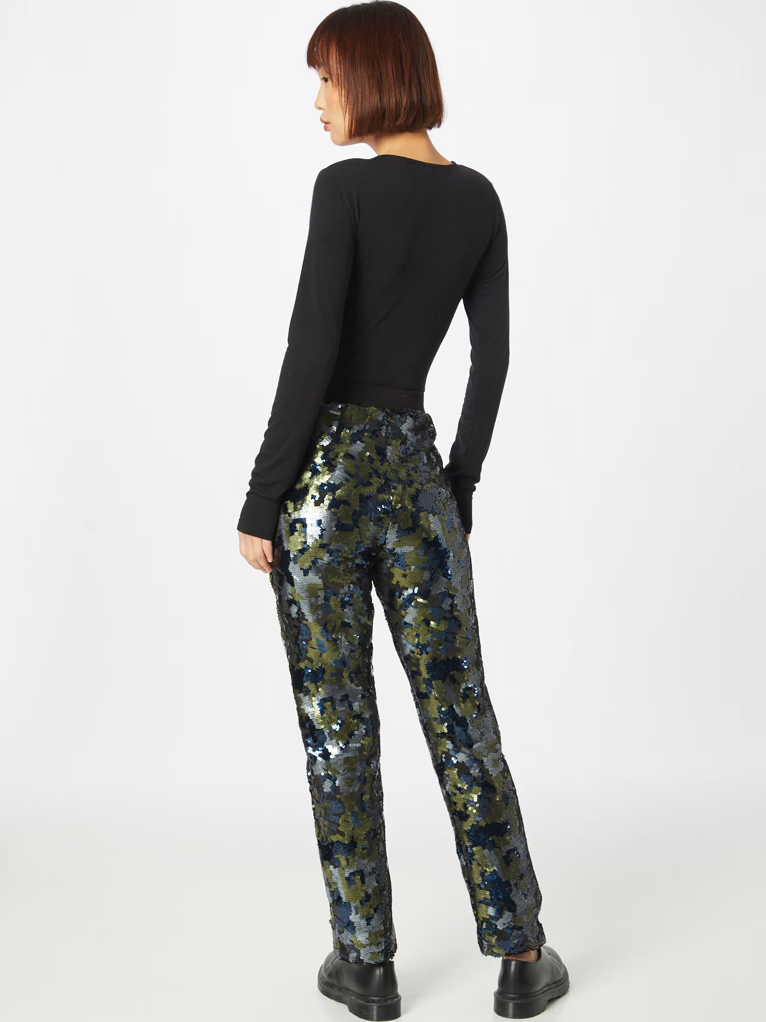 KENDALL + KYLIE Pantaloni bleumarin / oliv / negru / argintiu - Pled.ro