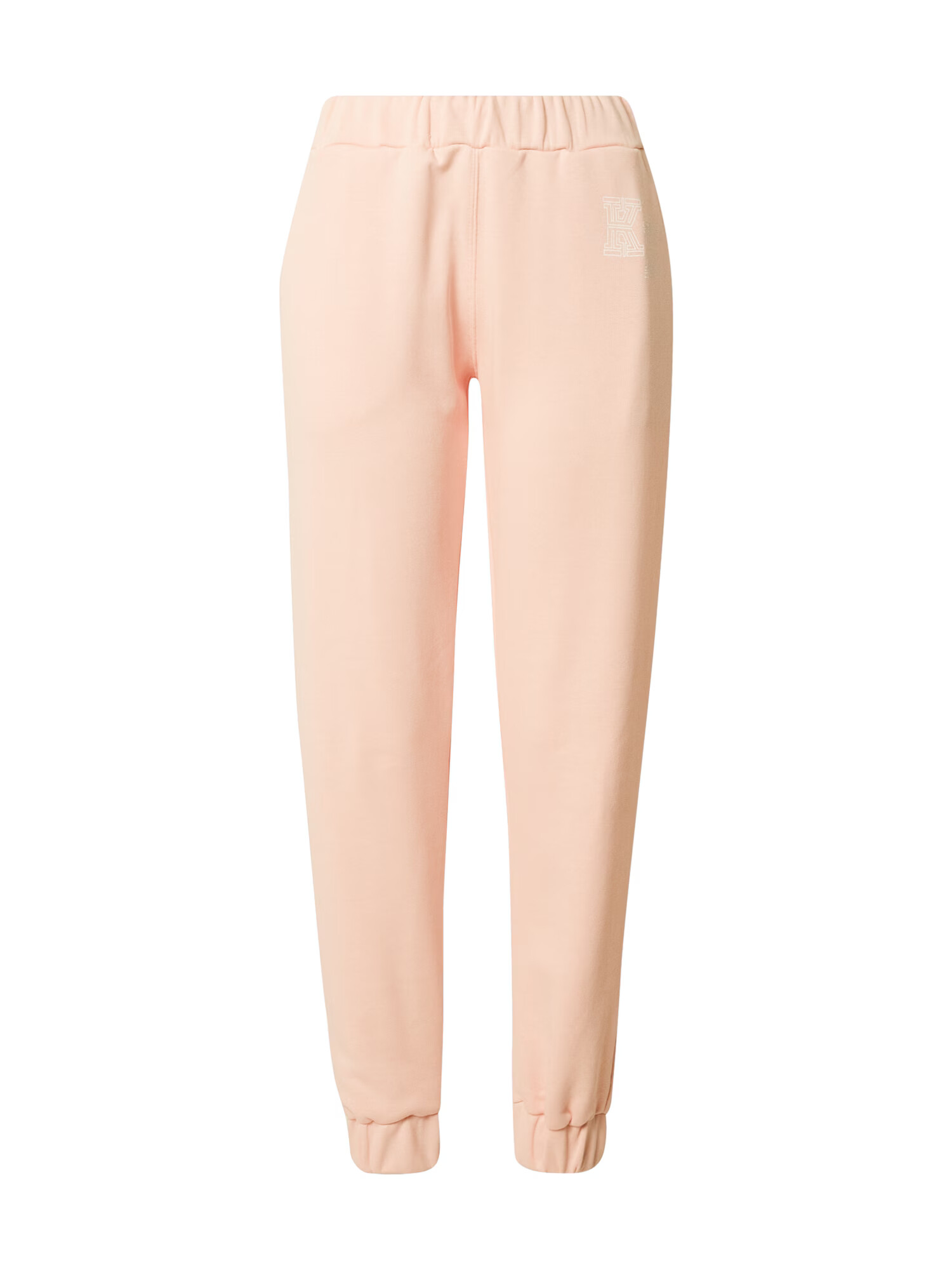 KENDALL + KYLIE Pantaloni roz deschis / alb - Pled.ro