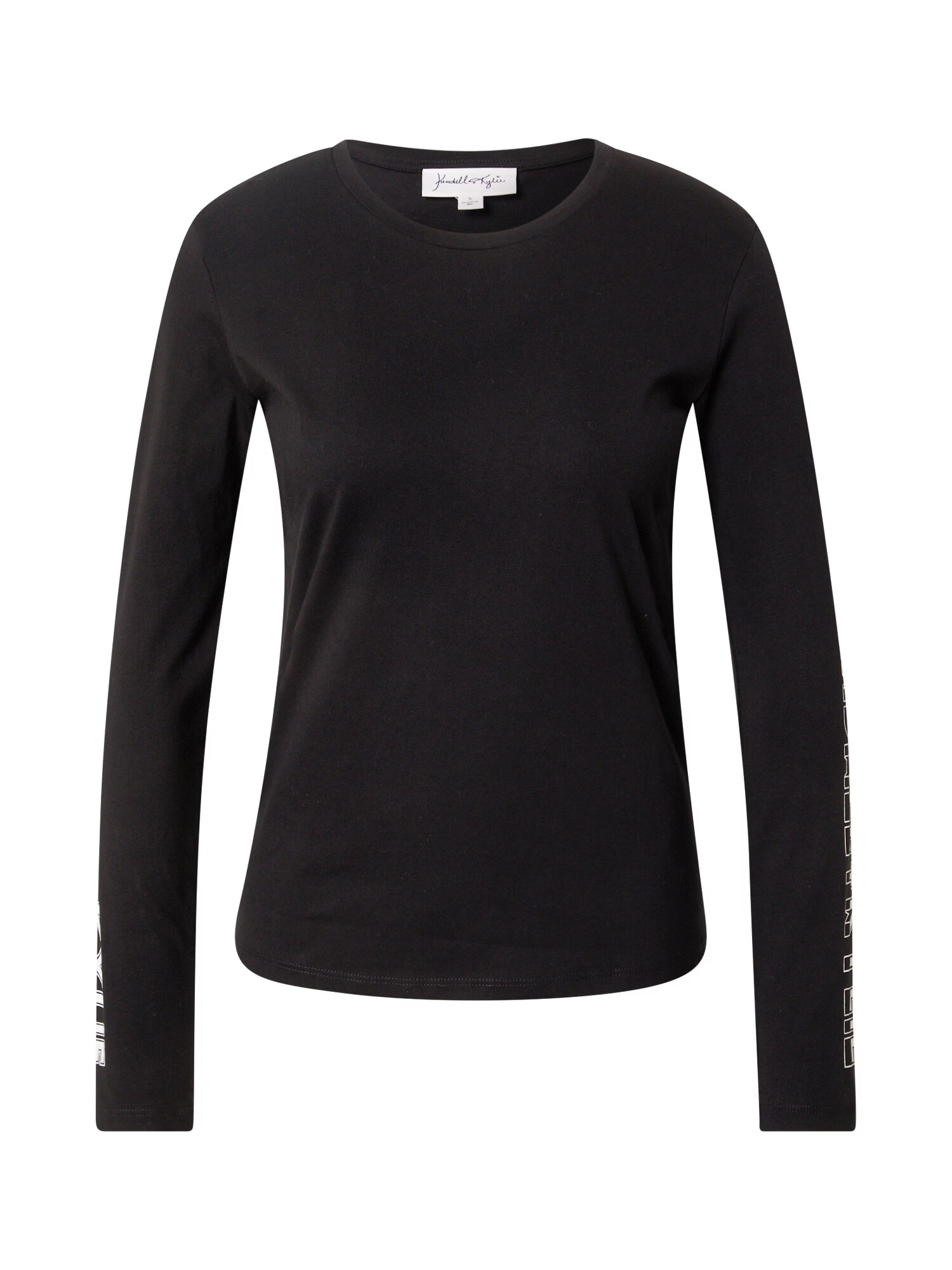 KENDALL + KYLIE Tricou negru / alb - Pled.ro