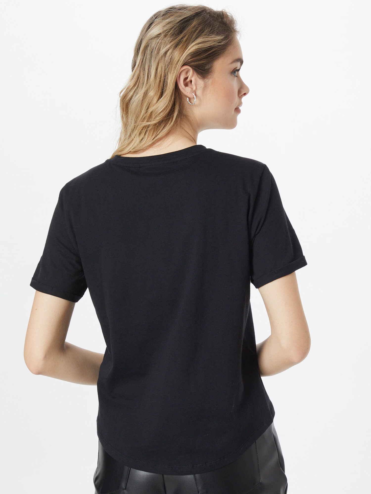 KENDALL + KYLIE Tricou negru / alb - Pled.ro