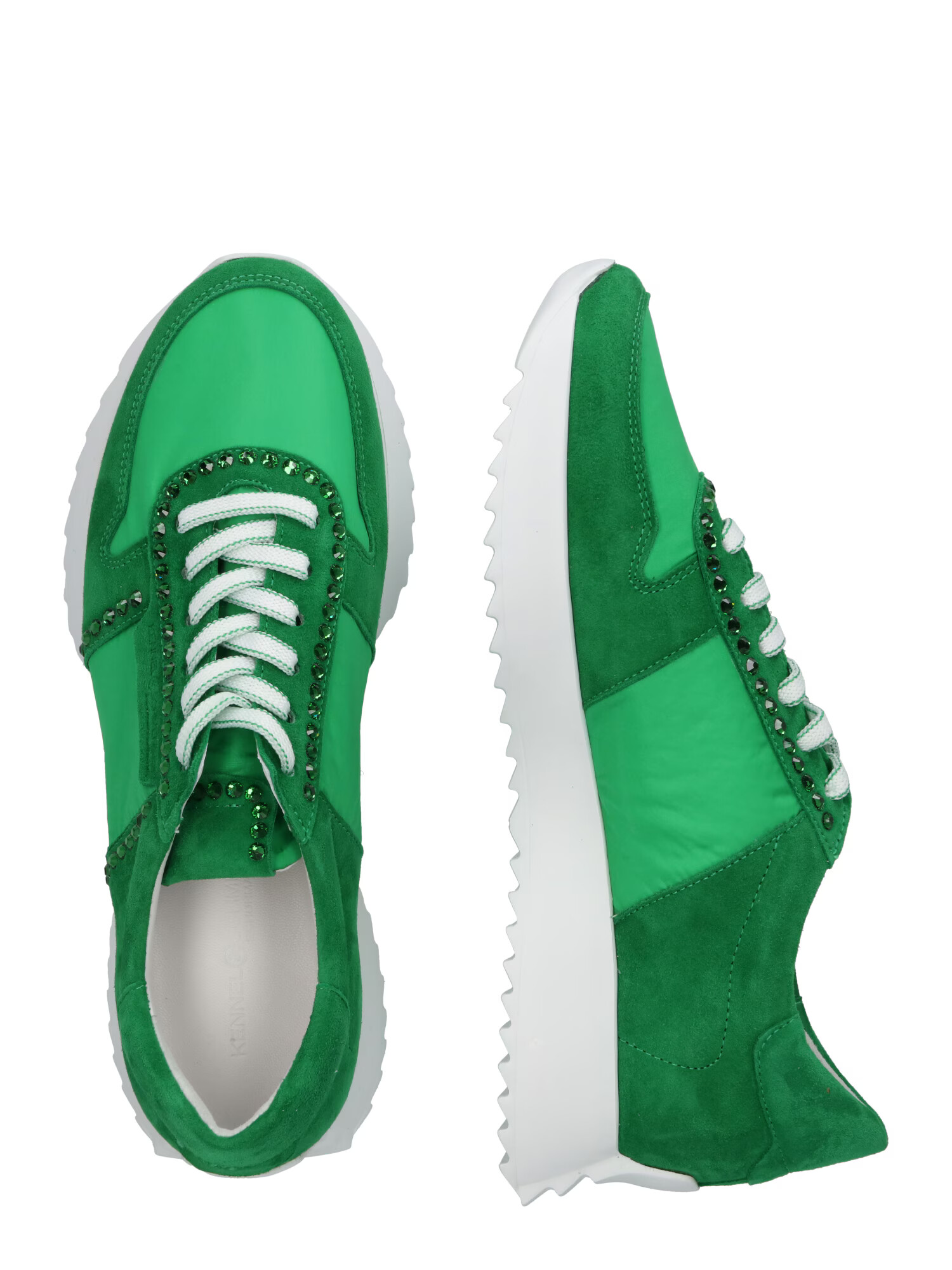 Kennel & Schmenger Sneaker low 'PULL' verde - Pled.ro