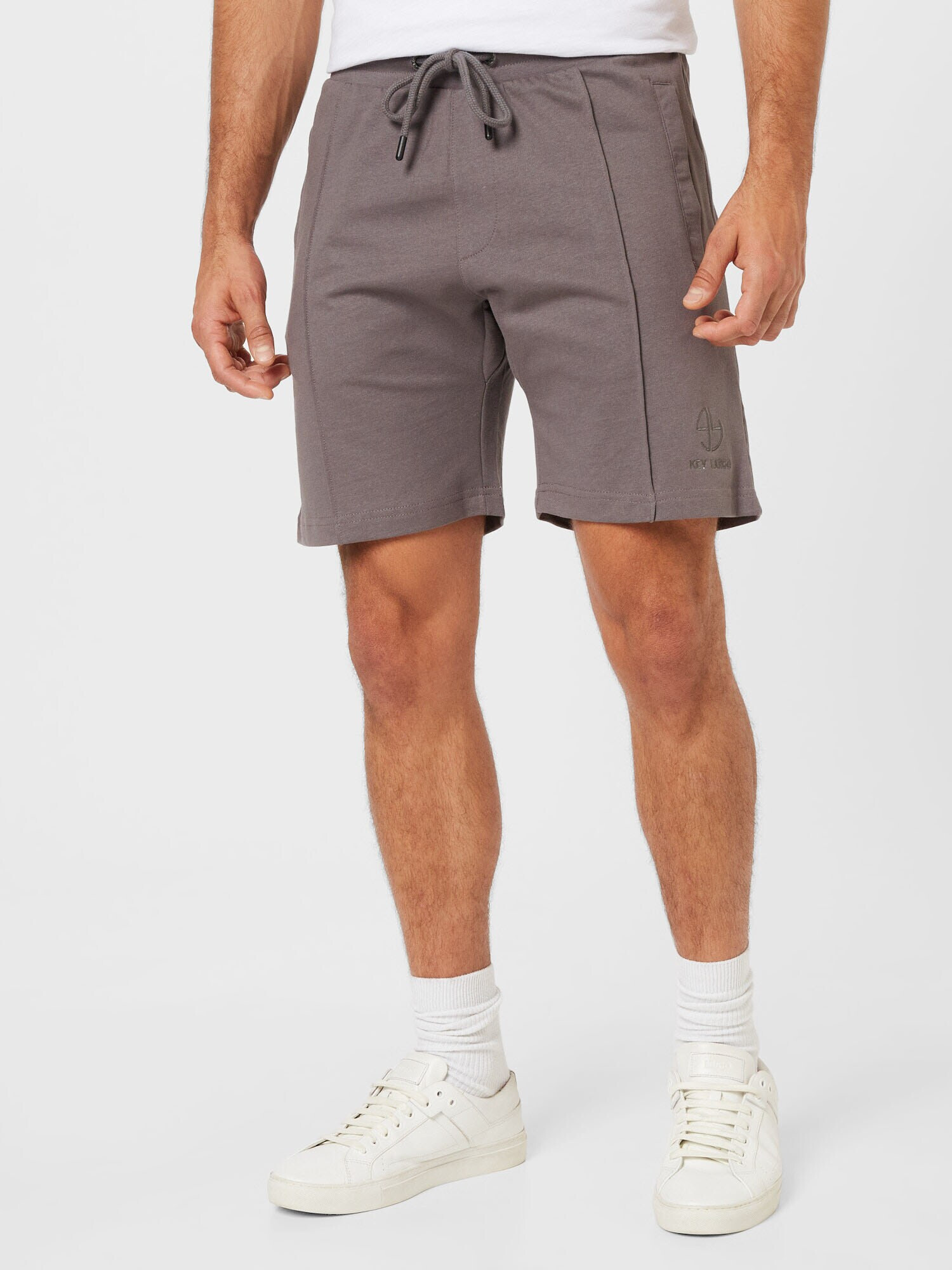 Key Largo Pantaloni 'MPA HEAT' gri taupe / negru - Pled.ro