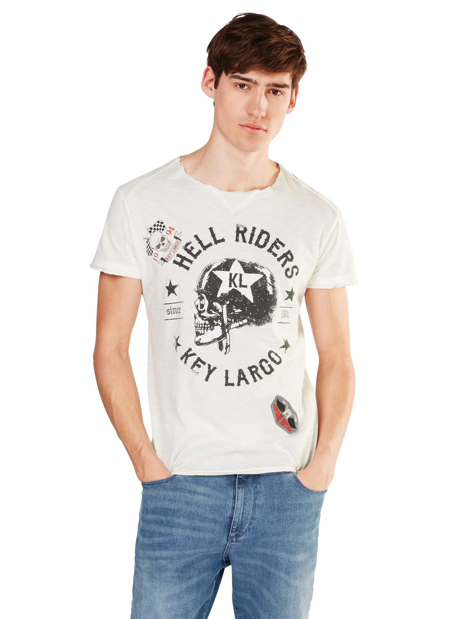 Key Largo Tricou bej - Pled.ro