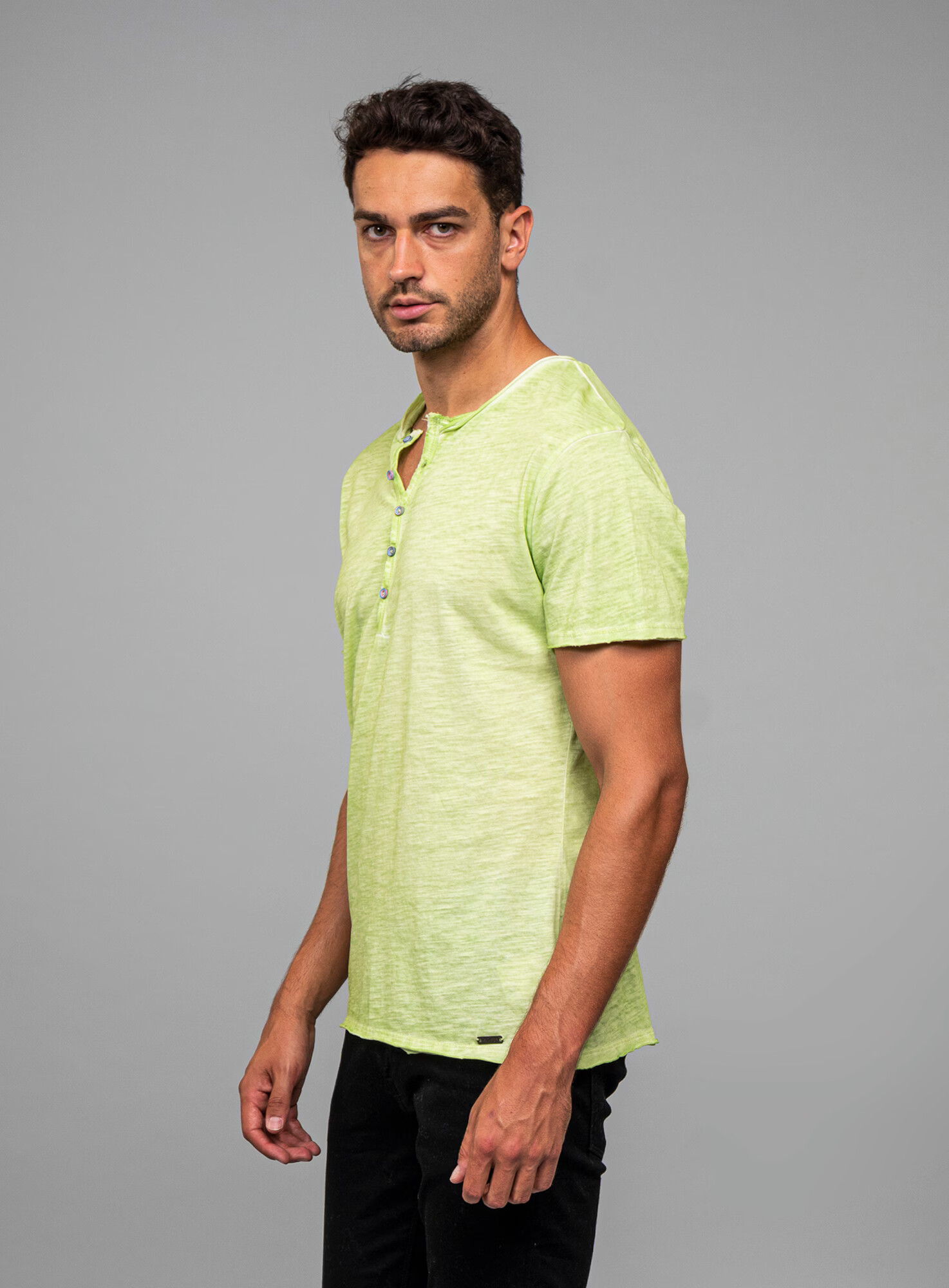 Key Largo Tricou 'LEMONADE' verde deschis - Pled.ro