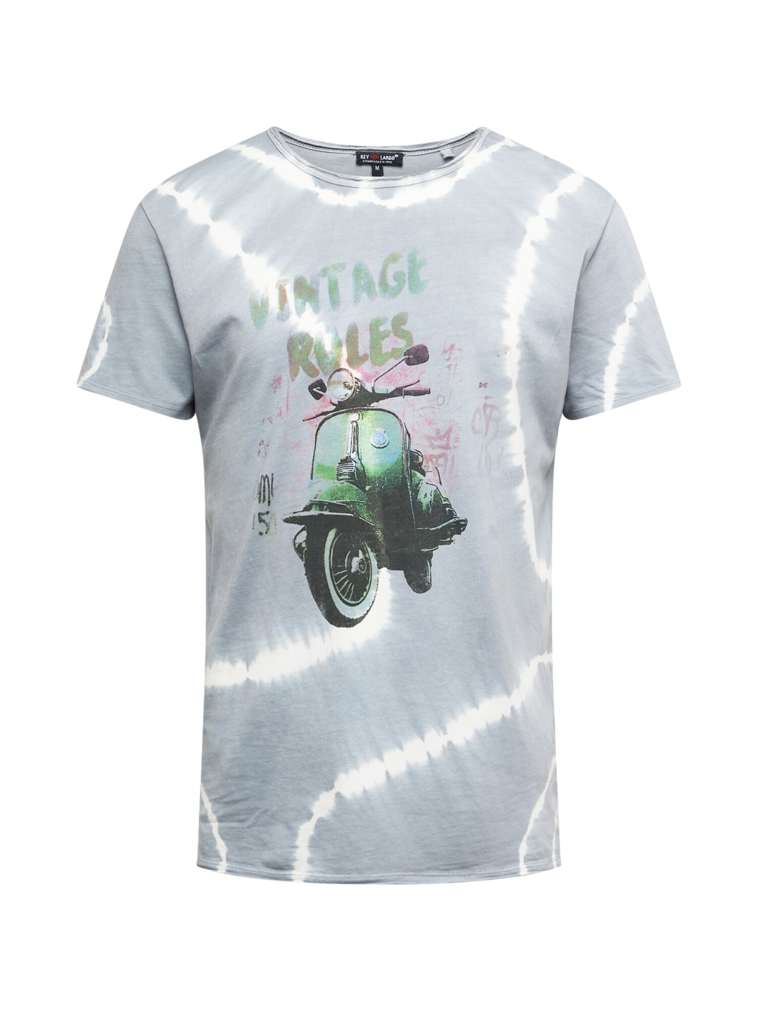 Key Largo Tricou 'MT ROLLER' gri / verde / negru / alb - Pled.ro