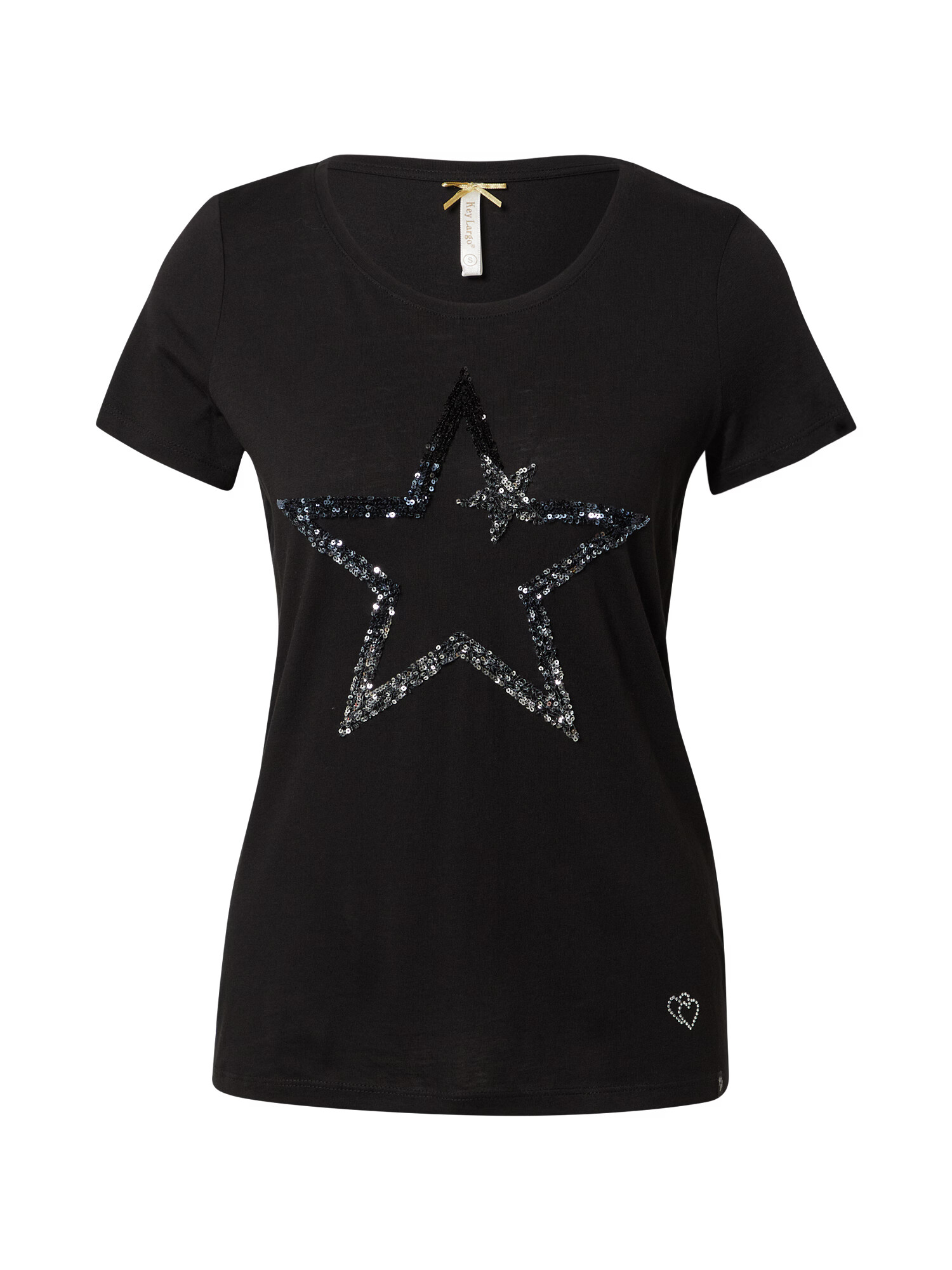 Key Largo Tricou 'TWINKLE' negru - Pled.ro