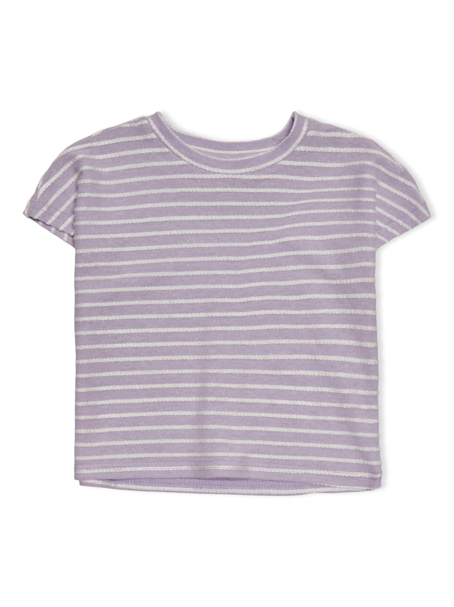 KIDS MINI GIRL Tricou 'Gelly' mov deschis / alb - Pled.ro