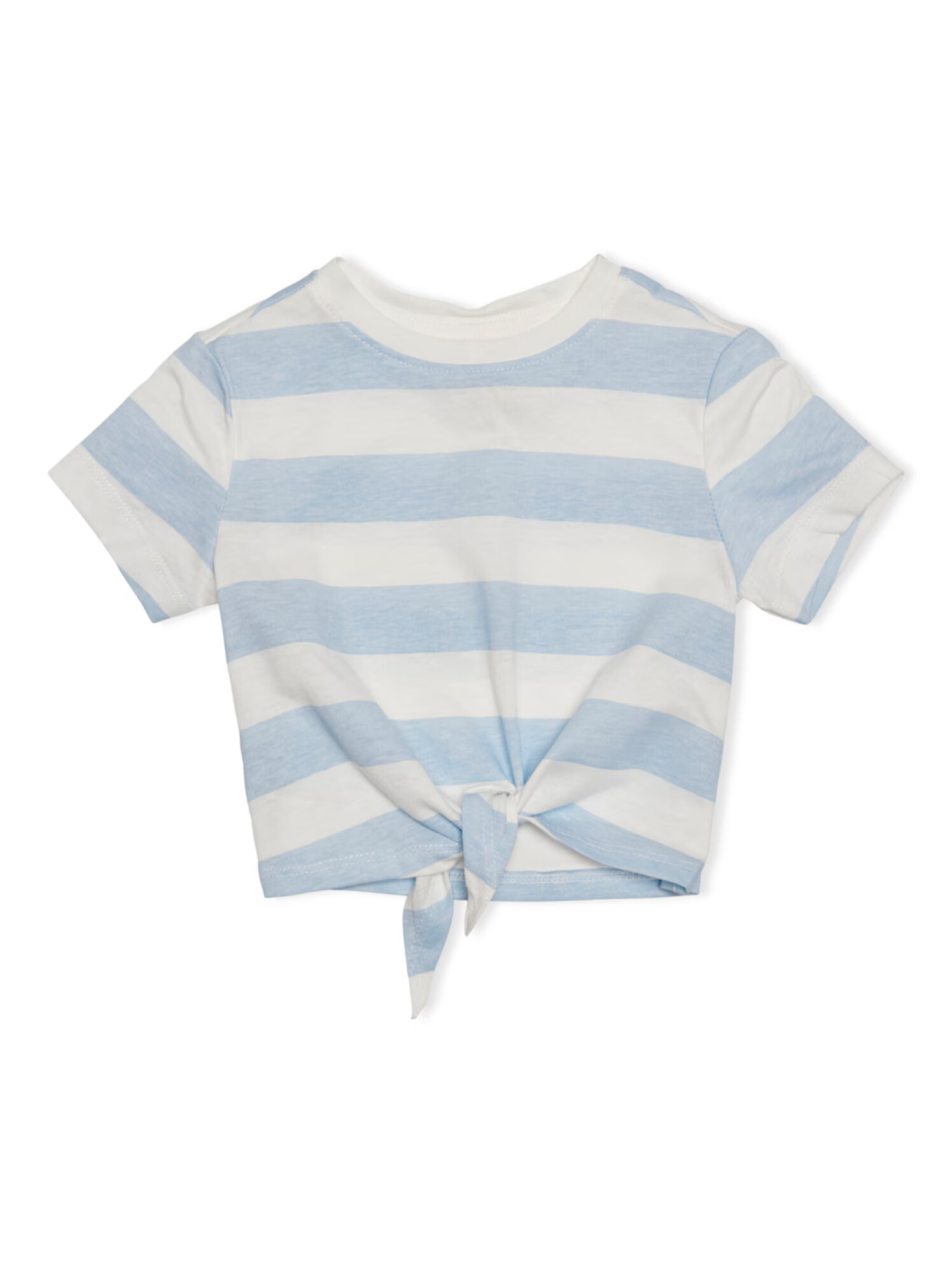 KIDS MINI GIRL Tricou 'May' albastru fumuriu / alb - Pled.ro