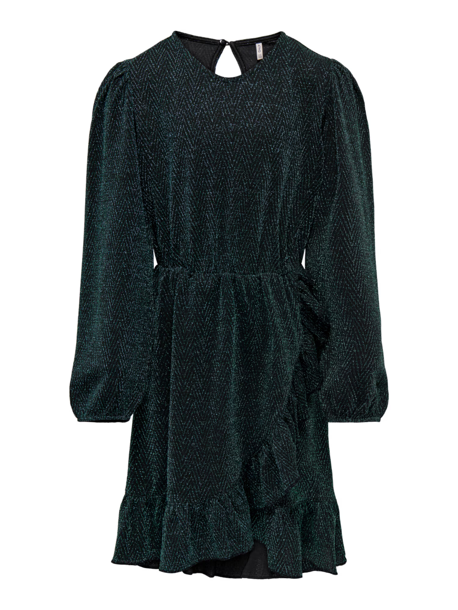 KIDS ONLY Rochie gri argintiu / verde smarald / negru - Pled.ro