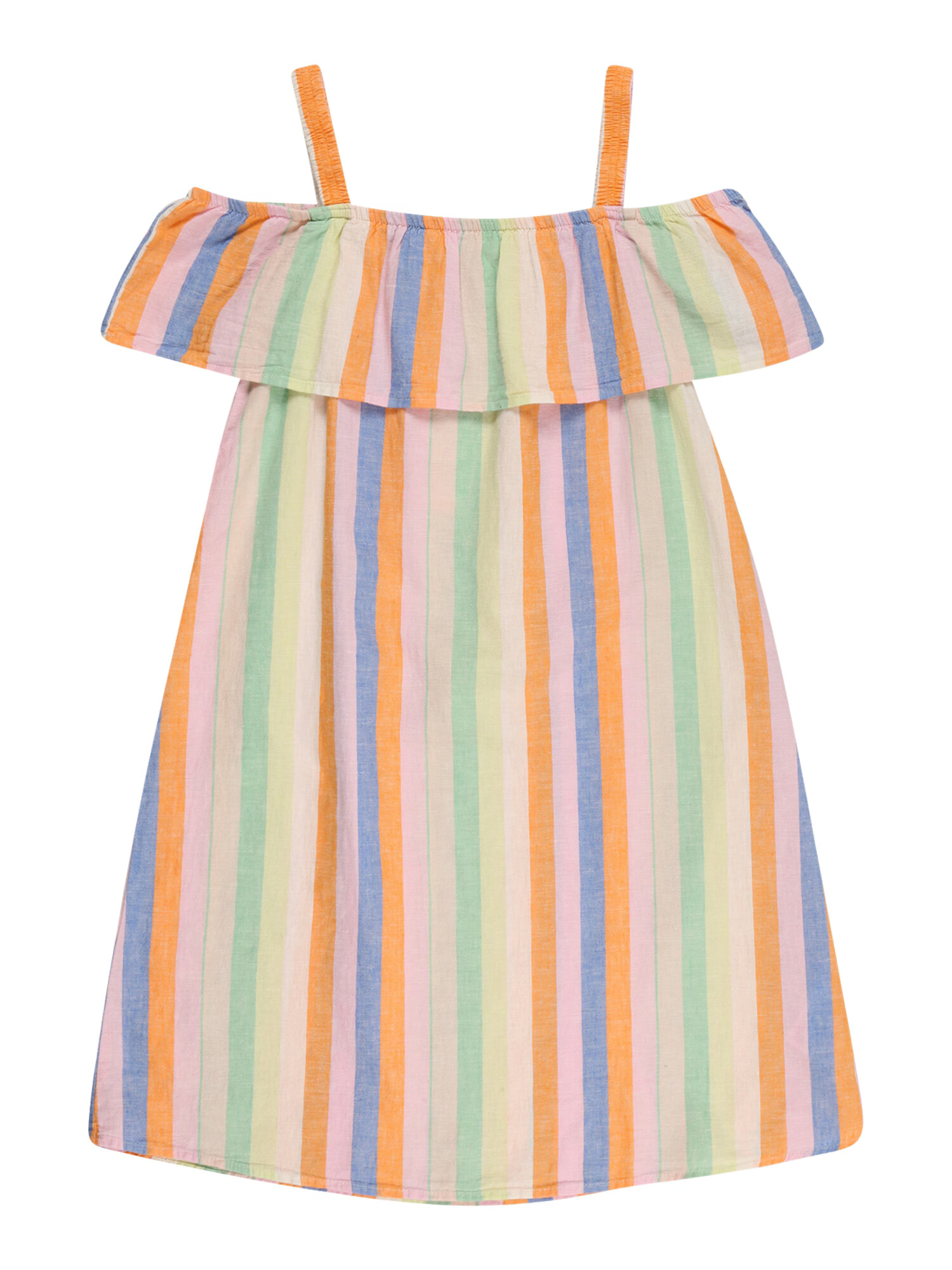 KIDS ONLY Rochie 'Stella' azuriu / galben deschis / verde deschis / portocaliu / roz pastel - Pled.ro