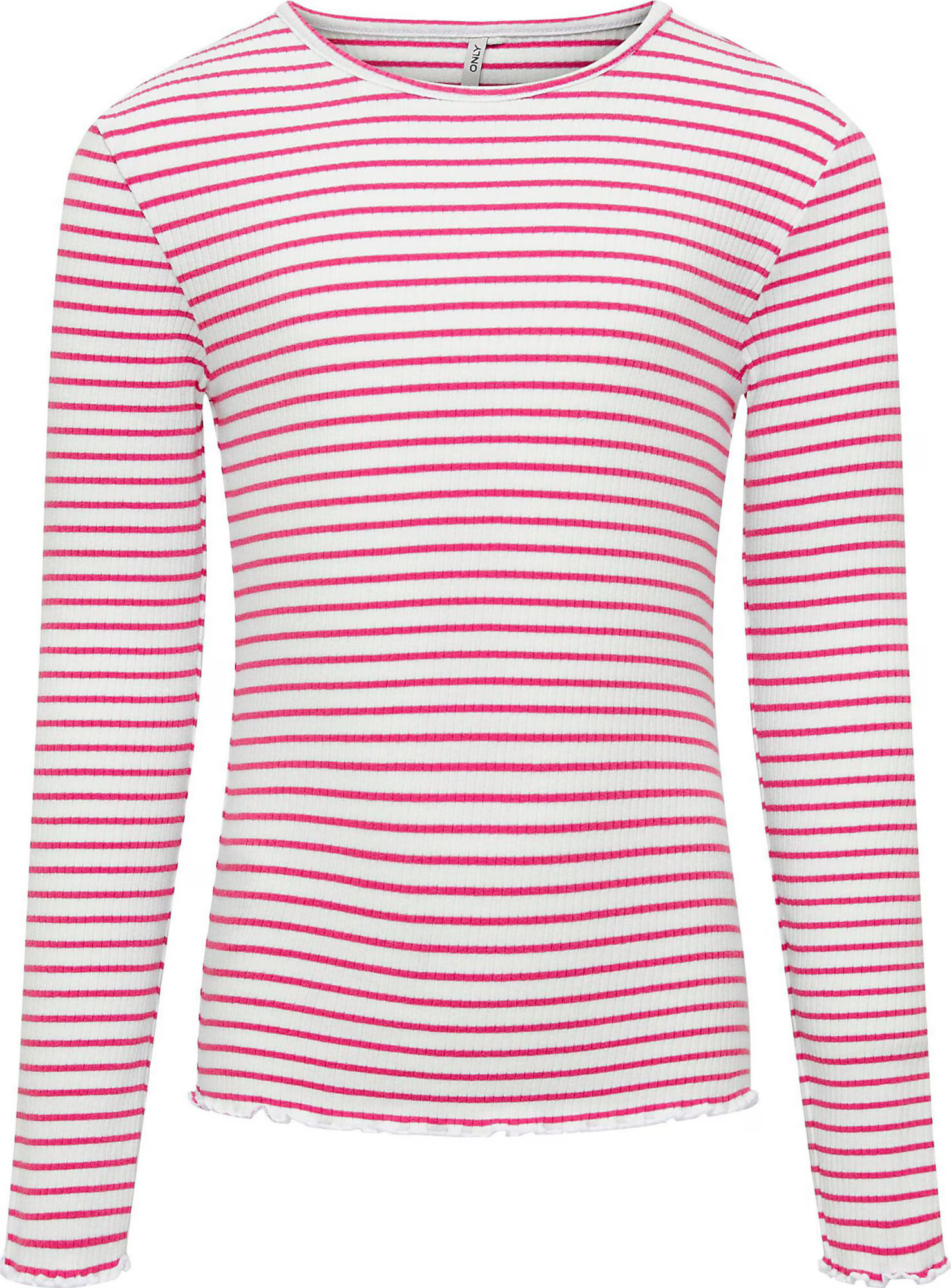 KIDS ONLY Tricou 'Gila' fucsia / alb murdar - Pled.ro