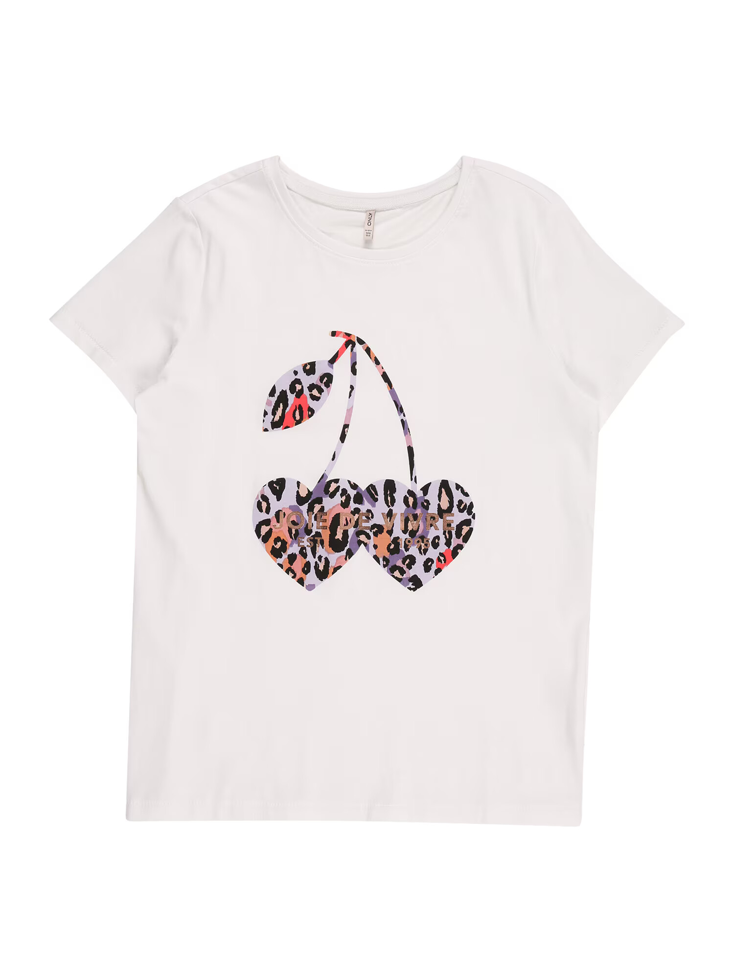 KIDS ONLY Tricou 'Maggie' mov liliachiu / roșu intens / negru / alb - Pled.ro