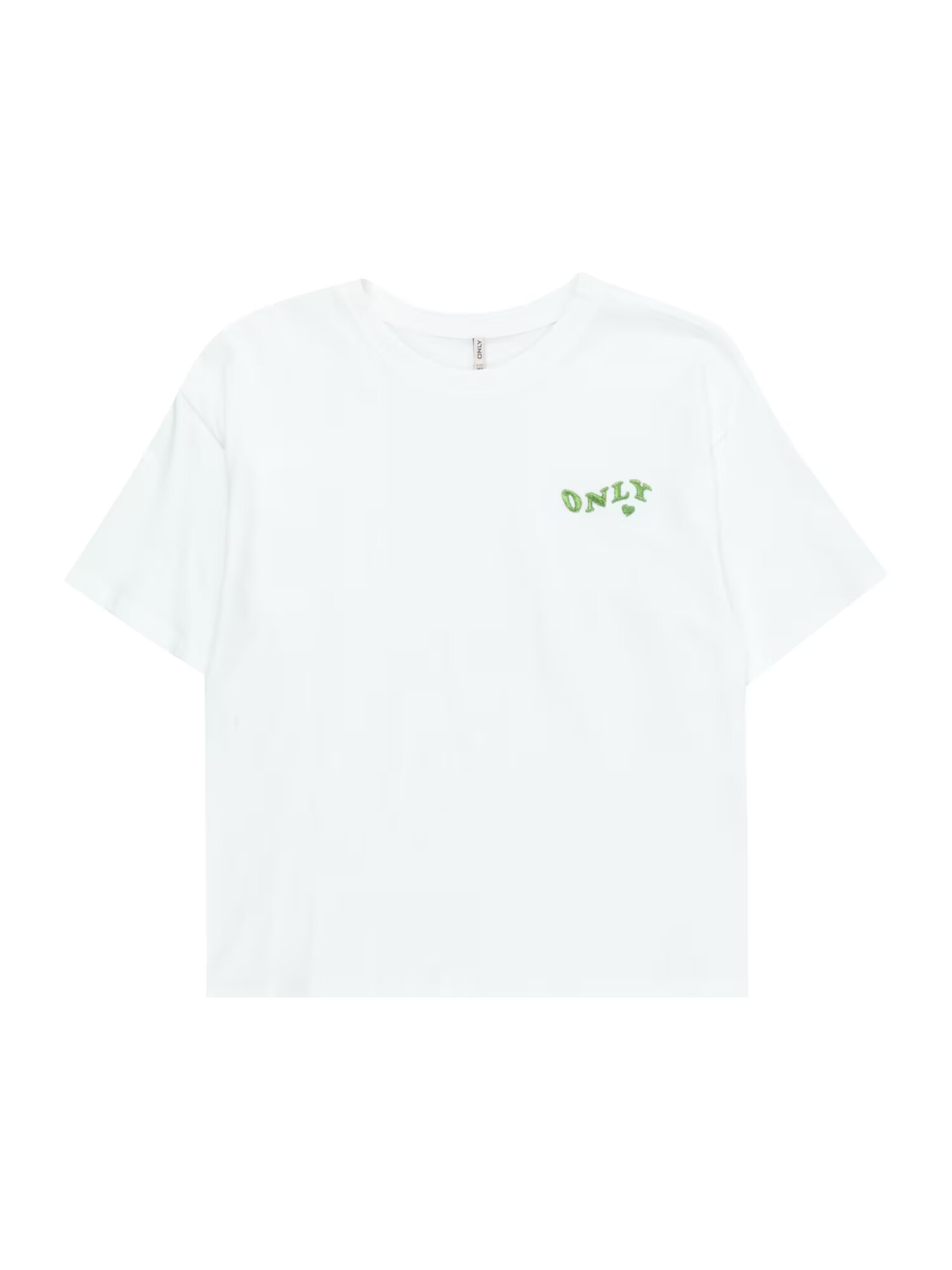 KIDS ONLY Tricou 'MAIKEN' verde kiwi / alb - Pled.ro