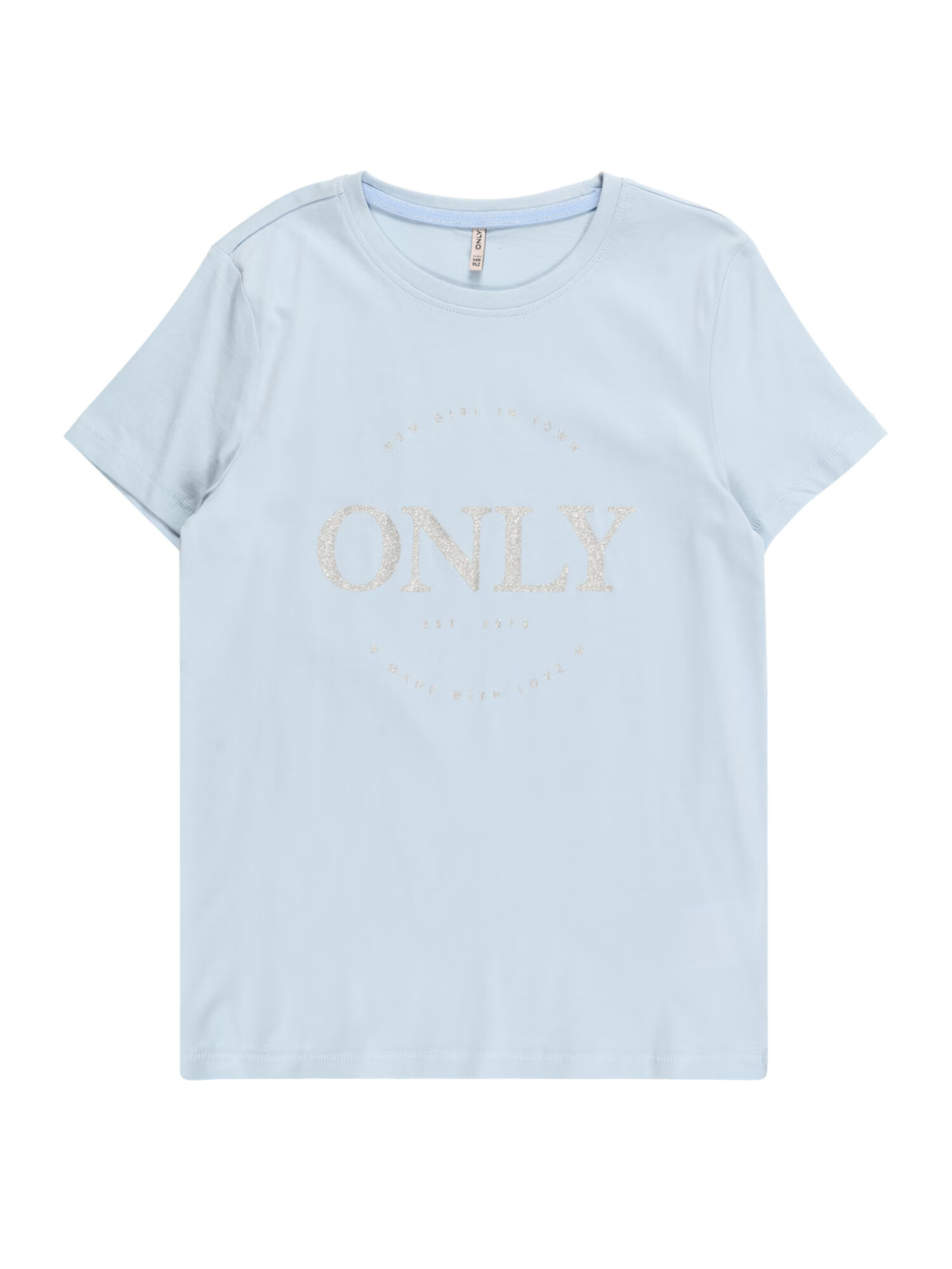 KIDS ONLY Tricou 'Wendy' albastru deschis / argintiu - Pled.ro