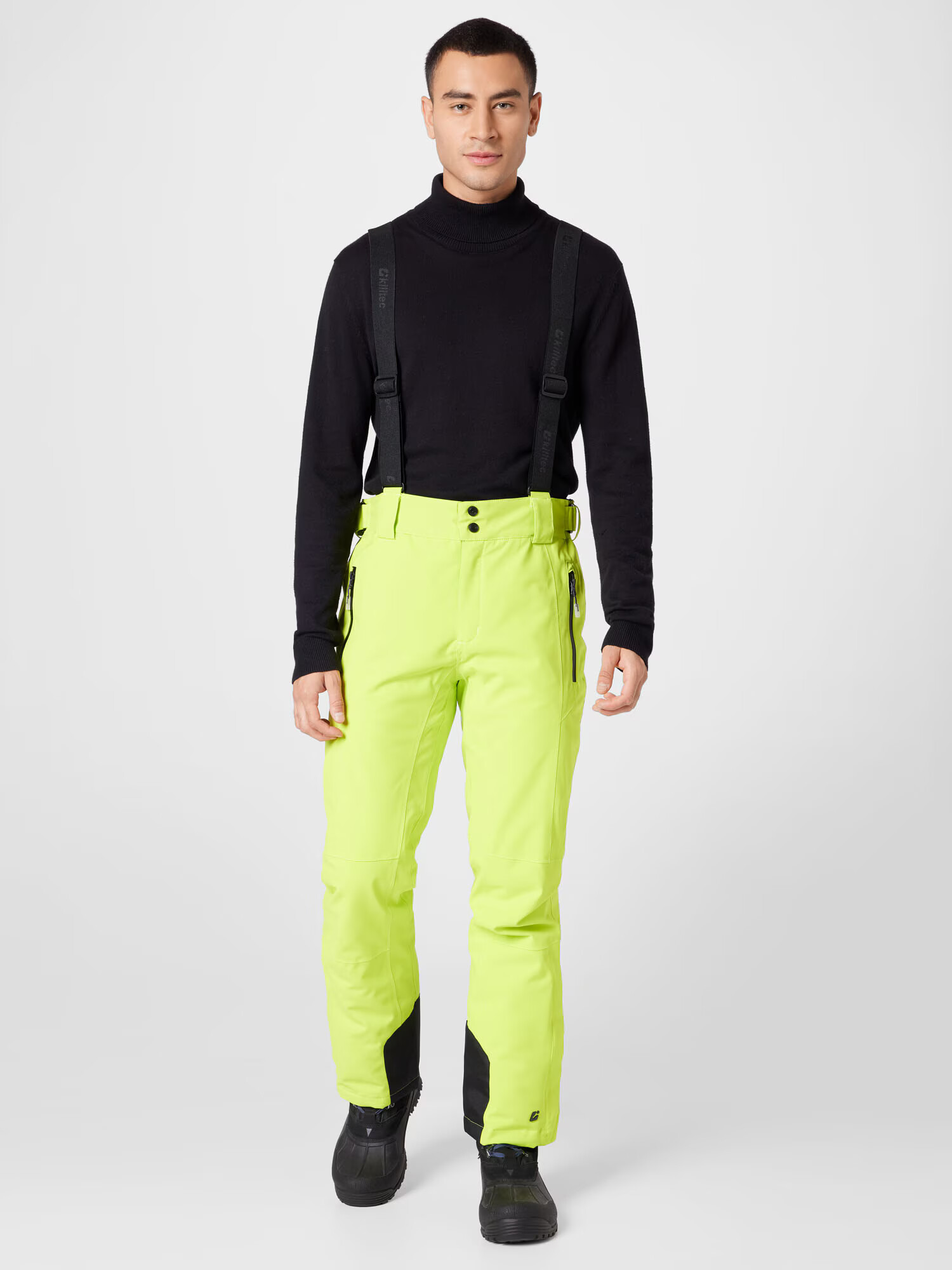 KILLTEC Pantaloni outdoor 'Enosh' verde deschis / negru - Pled.ro