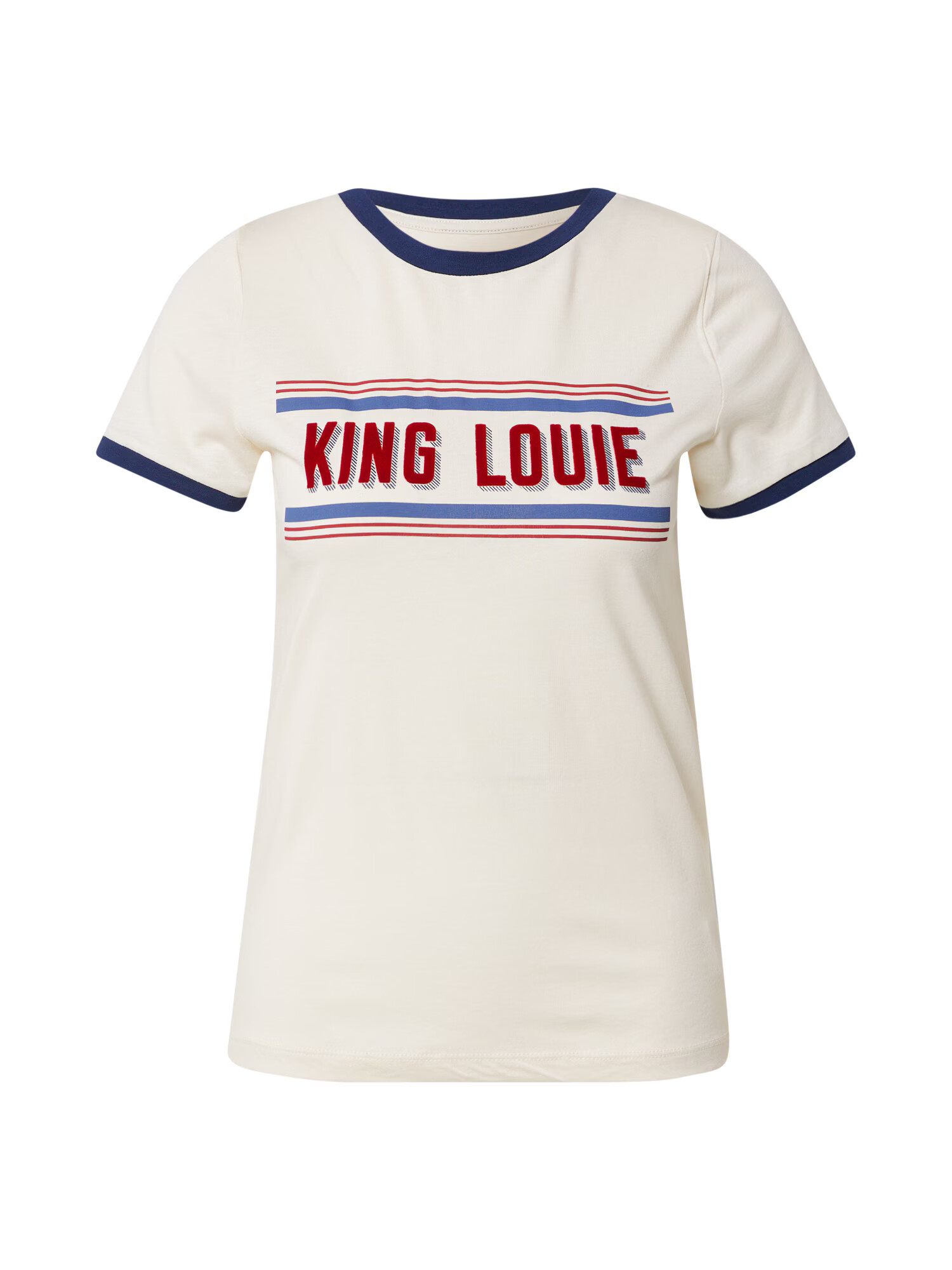 King Louie Tricou crem / albastru / bleumarin / roşu închis - Pled.ro