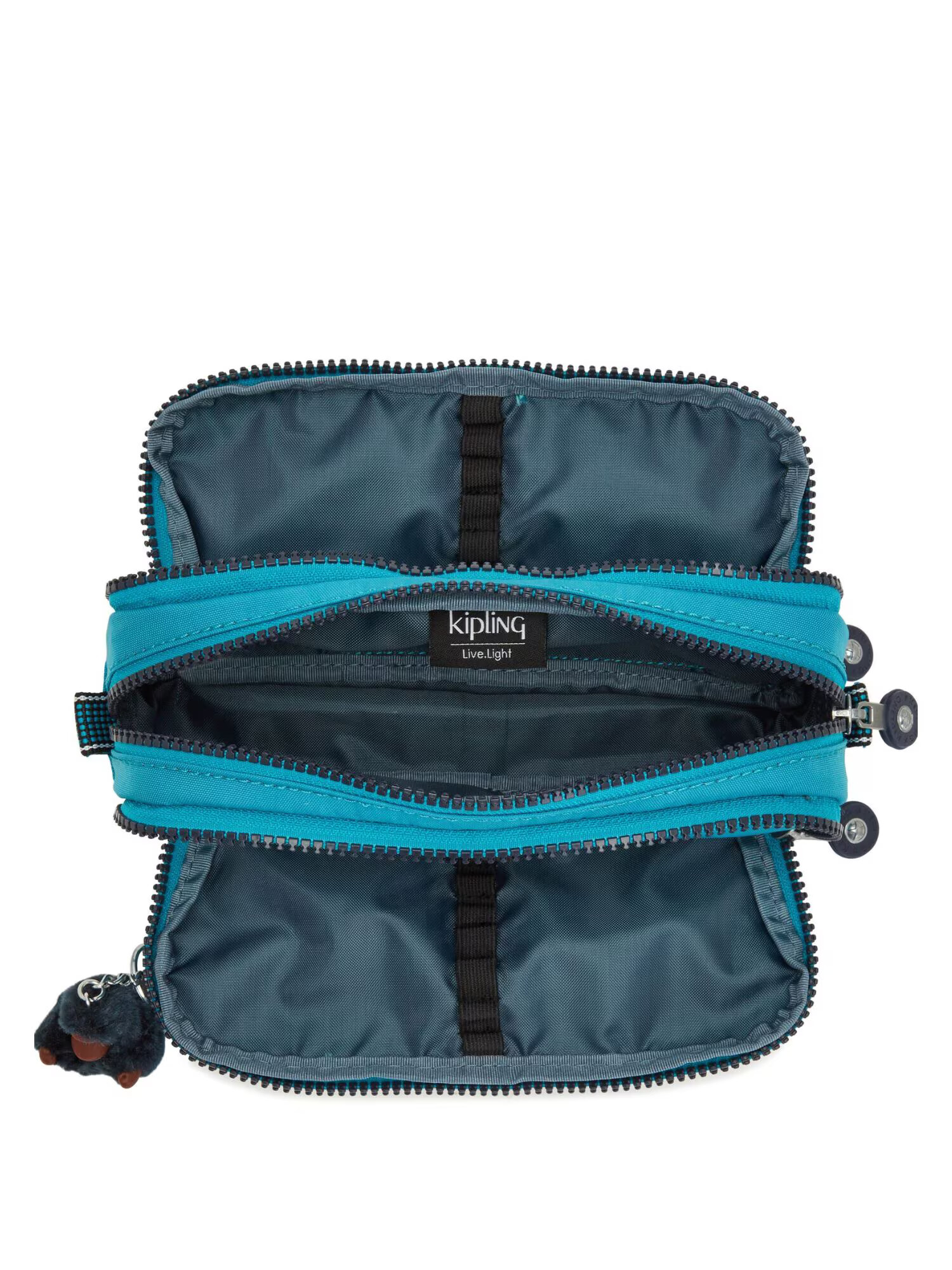 KIPLING Etui 'Gitroy' verde jad / negru - Pled.ro