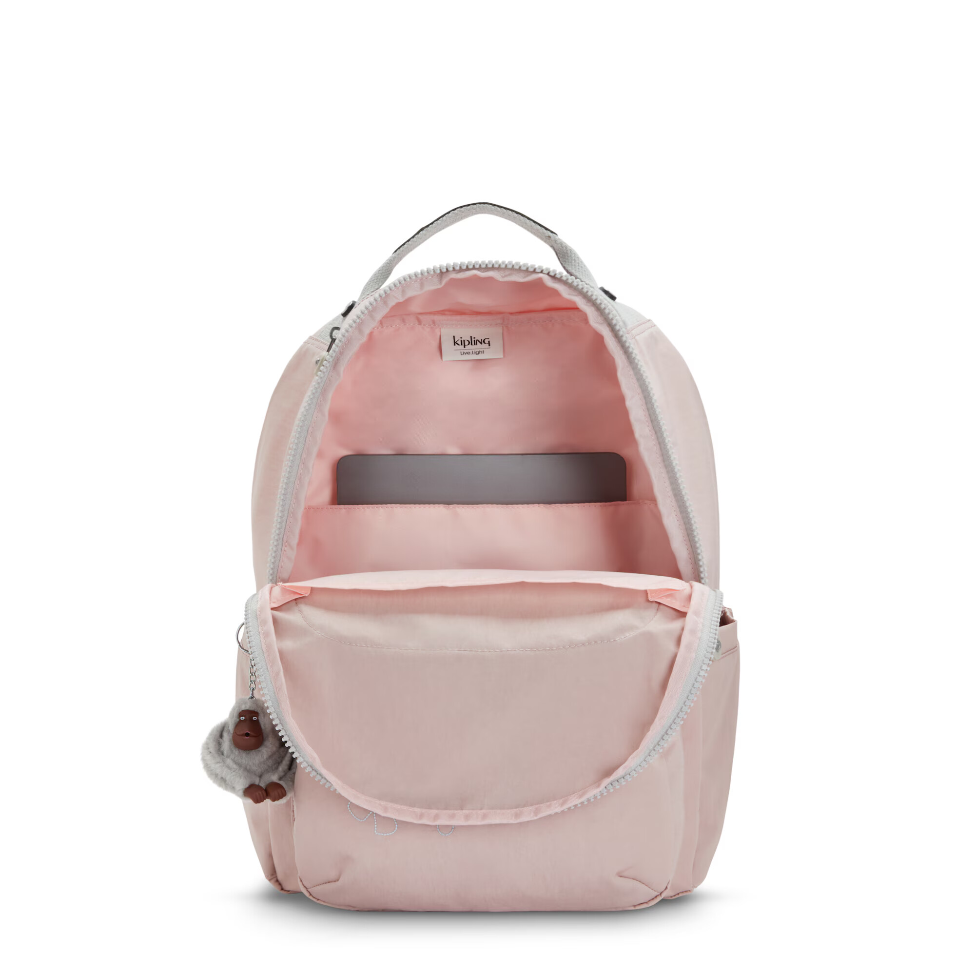 KIPLING Rucsac albastru deschis / galben / roz - Pled.ro