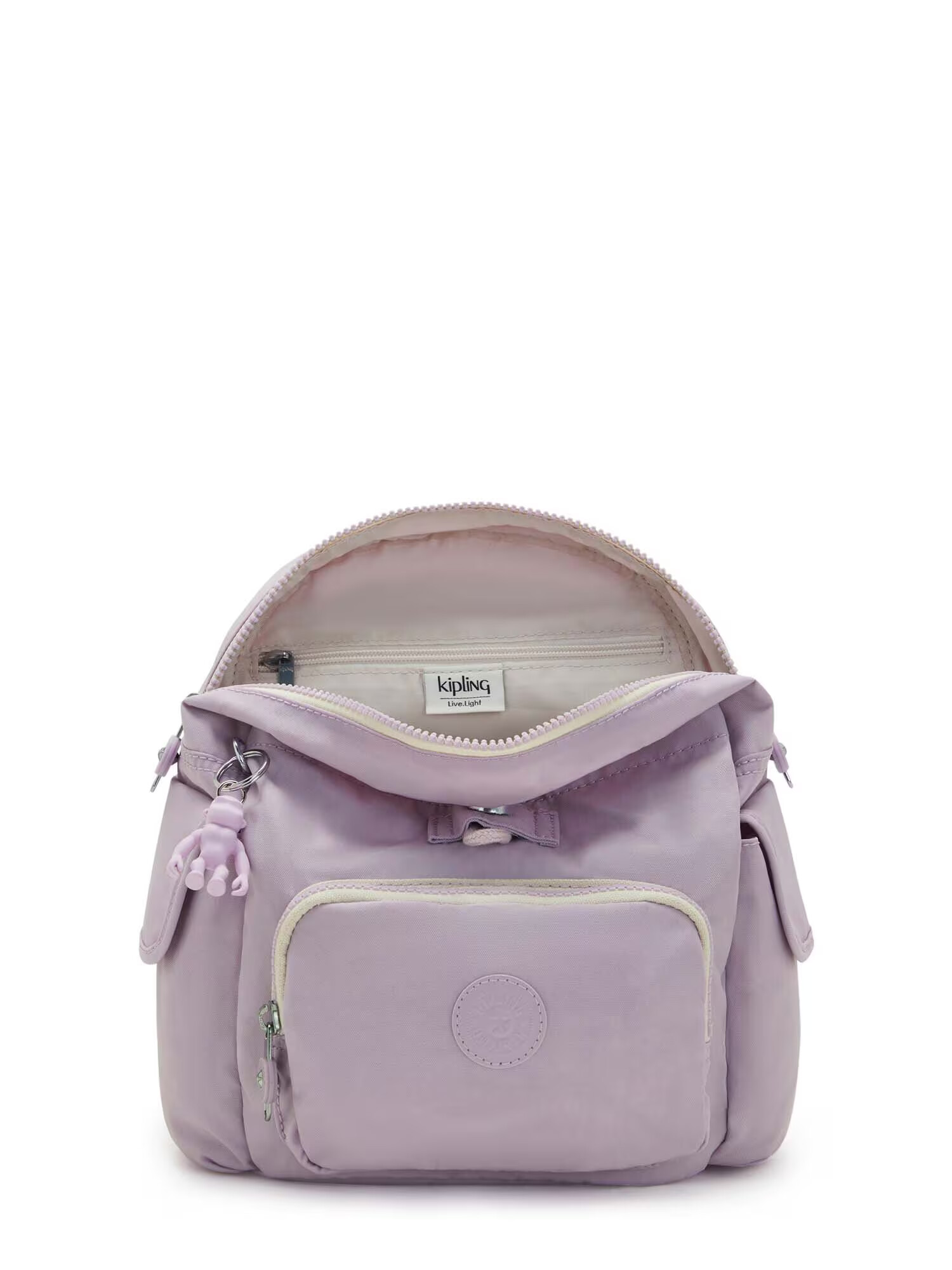 KIPLING Rucsac albastru / mov deschis / alb - Pled.ro