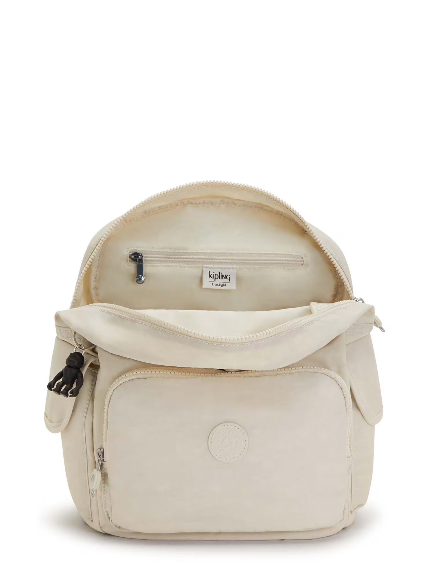 KIPLING Rucsac 'City' alb natural - Pled.ro