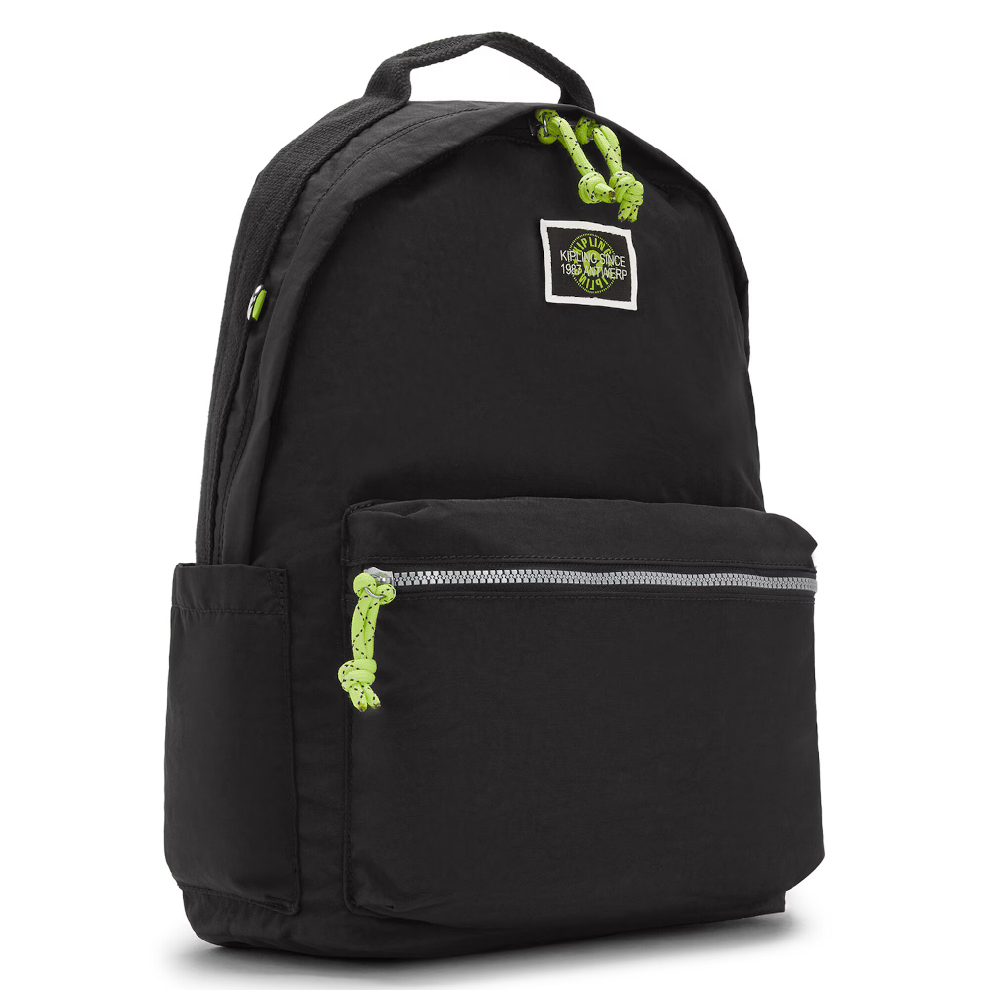 KIPLING Rucsac 'Damien' gri / verde măr / negru - Pled.ro