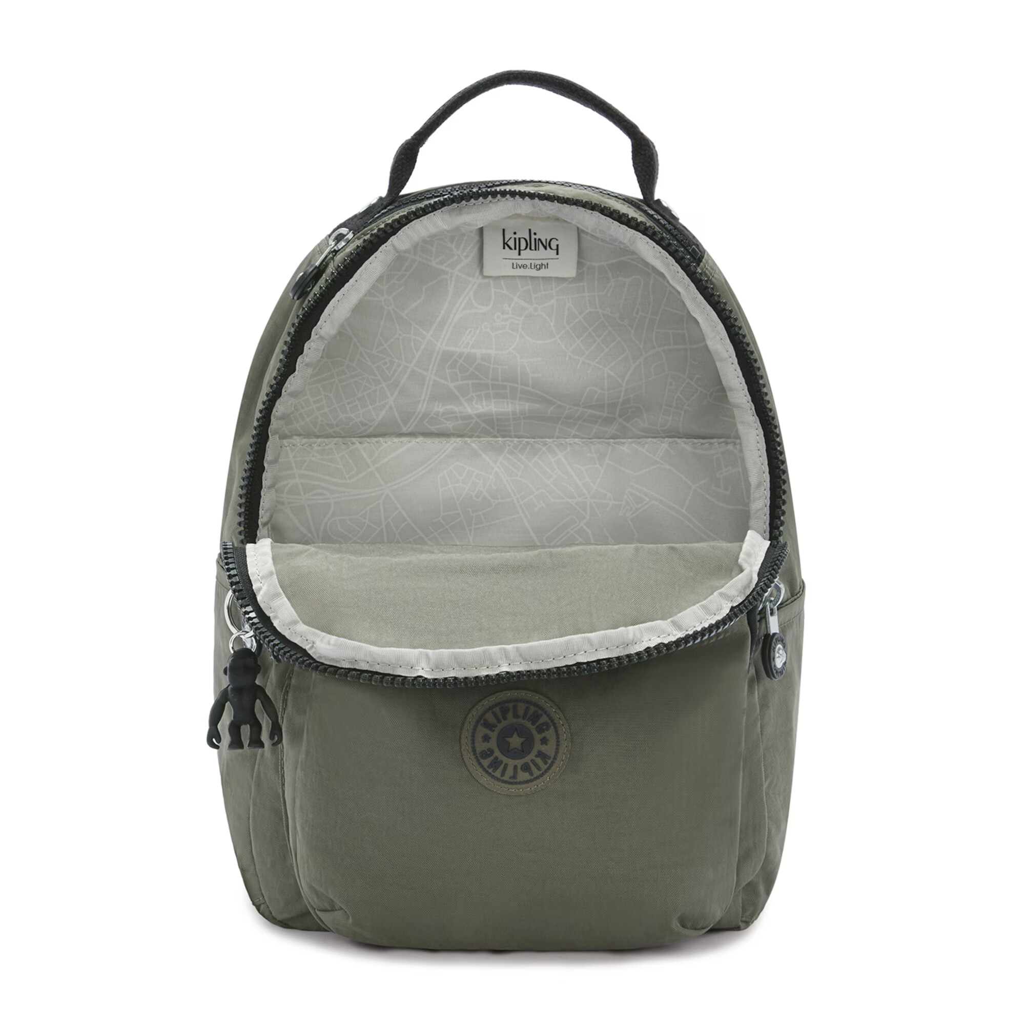 KIPLING Rucsac 'Seoul' verde închis / negru - Pled.ro