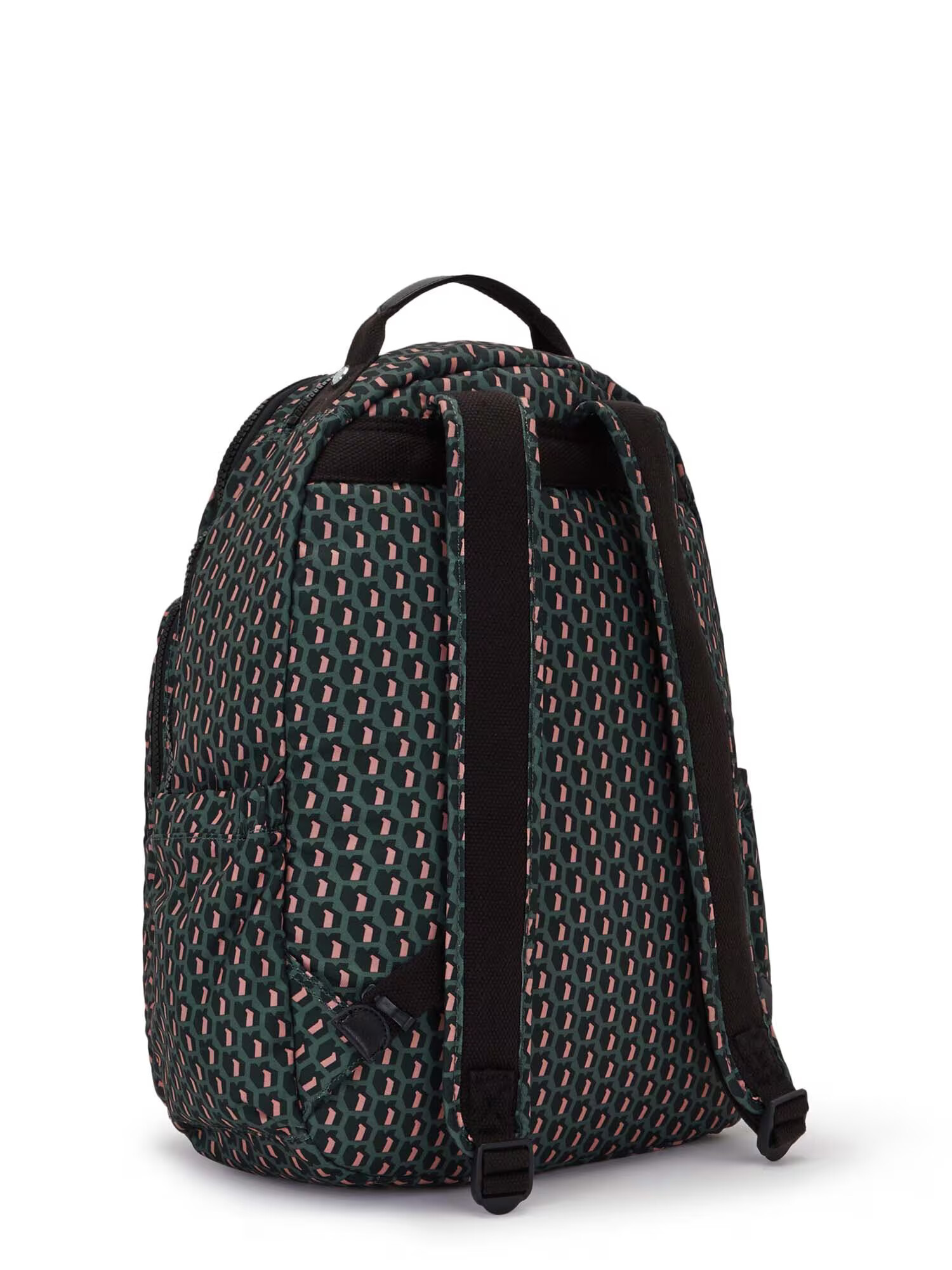 KIPLING Rucsac 'SEOUL' verde / roz / negru - Pled.ro