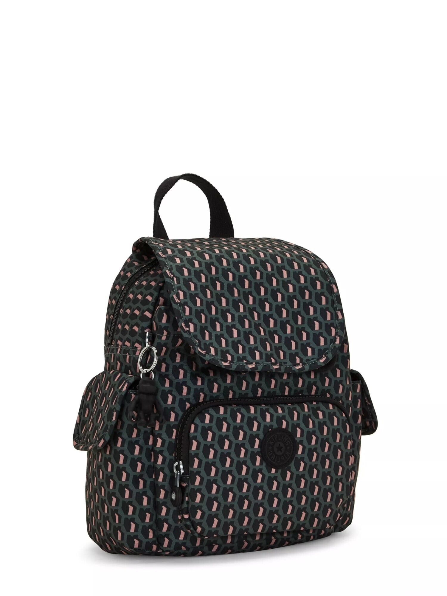 KIPLING Rucsac verde închis / roz / negru - Pled.ro