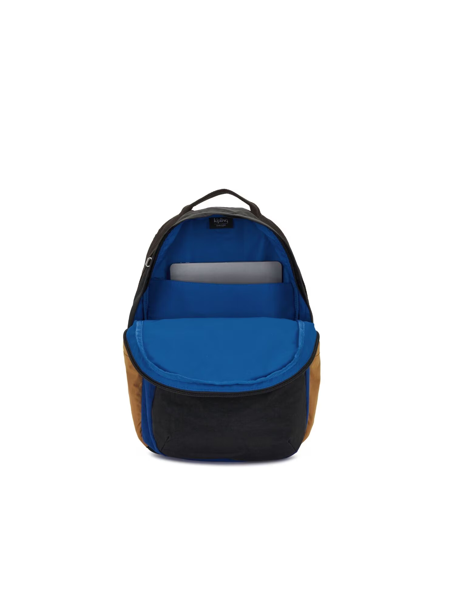 KIPLING Rucsac 'Xavi' bleumarin / maro coniac / alb - Pled.ro