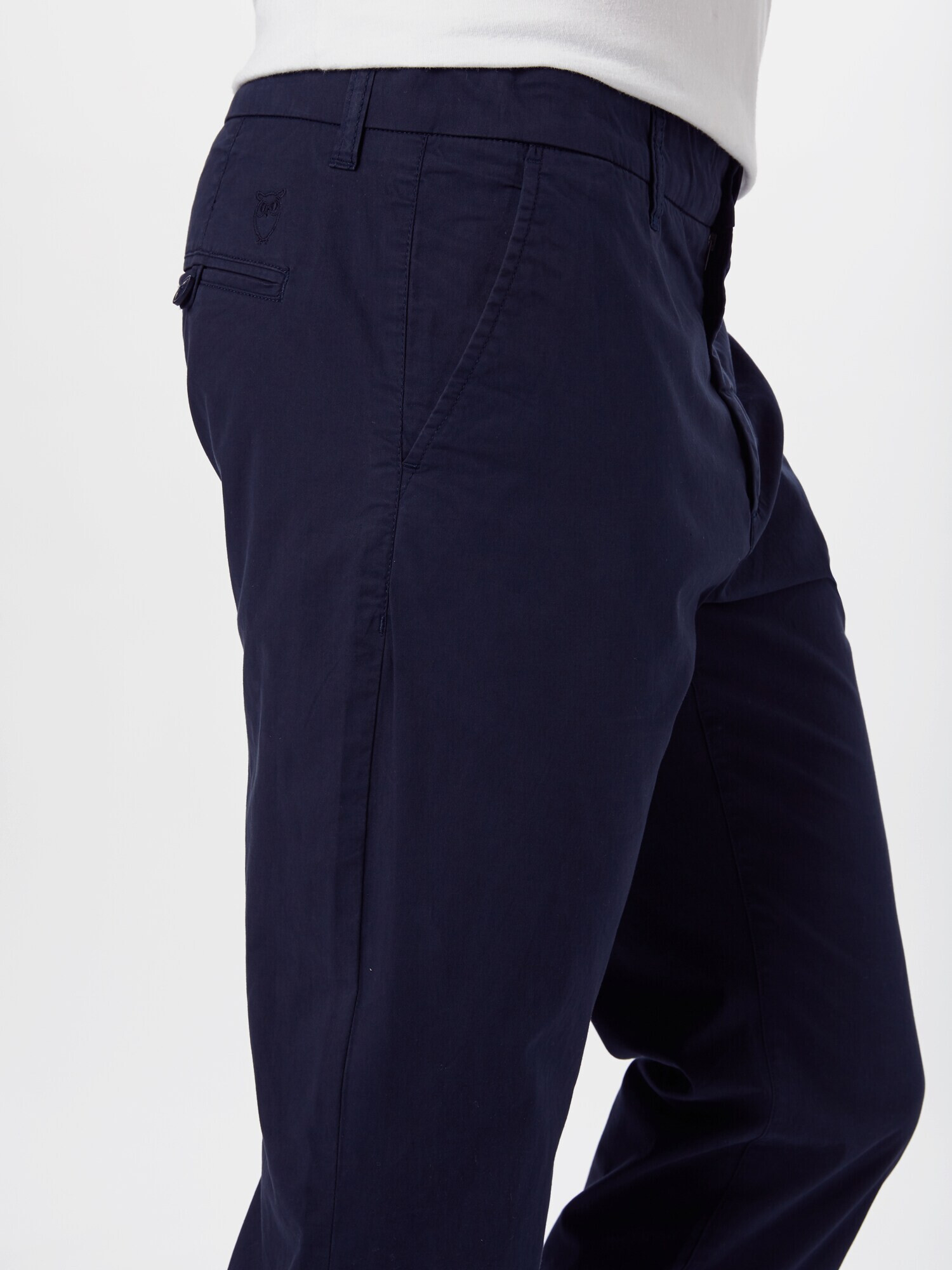 KnowledgeCotton Apparel Pantaloni eleganți 'Birch' albastru noapte - Pled.ro