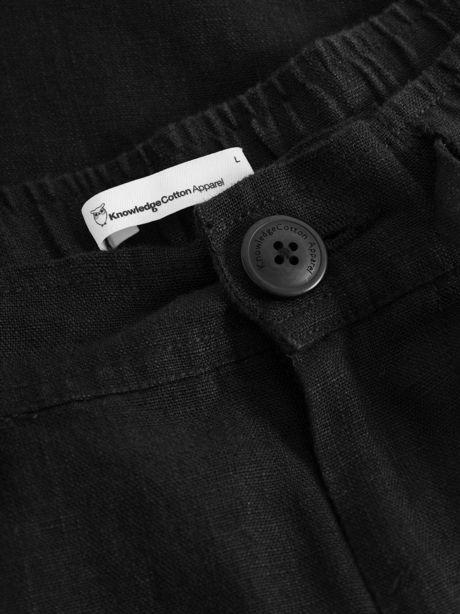 KnowledgeCotton Apparel Pantaloni negru - Pled.ro