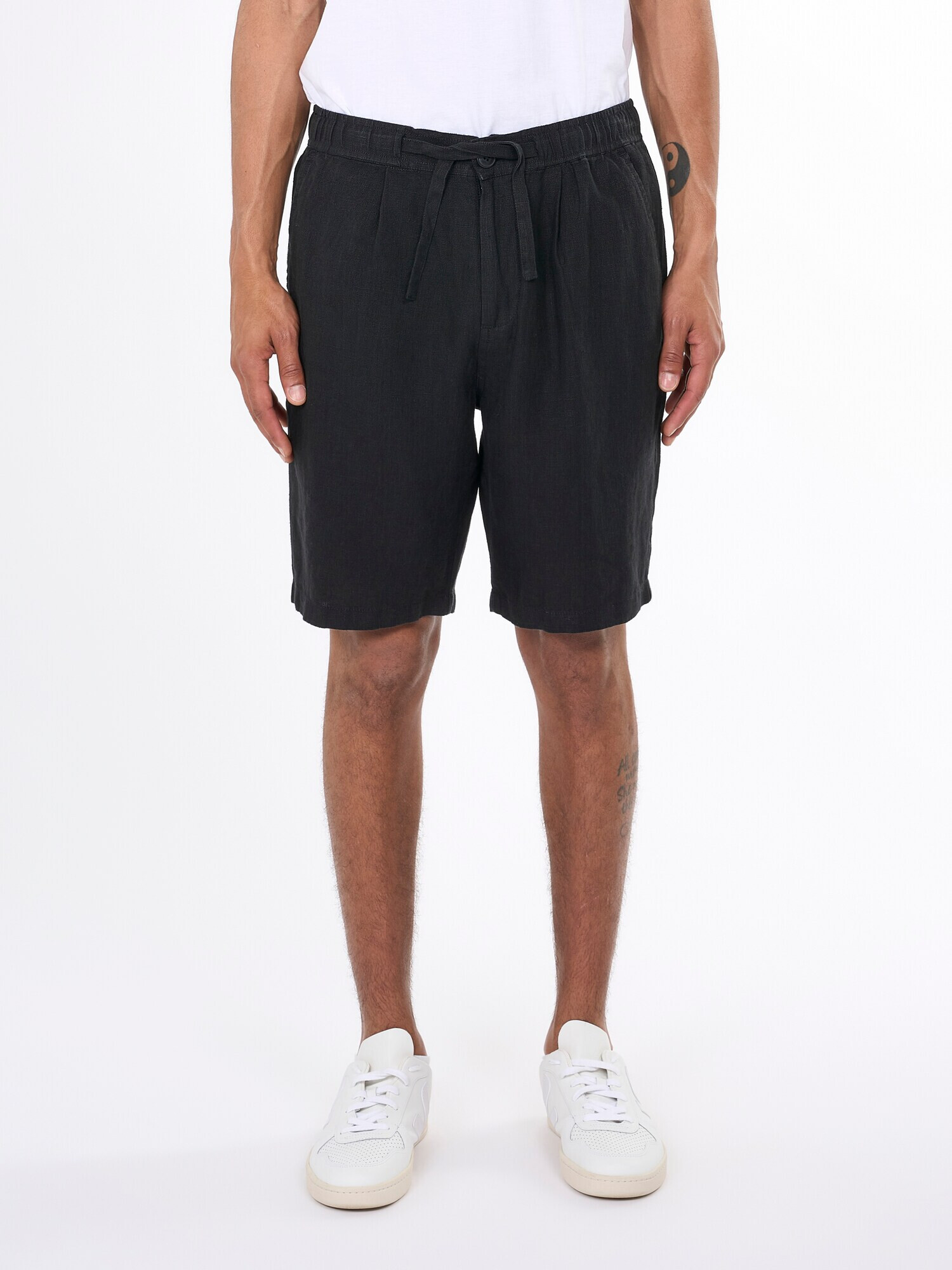 KnowledgeCotton Apparel Pantaloni negru - Pled.ro