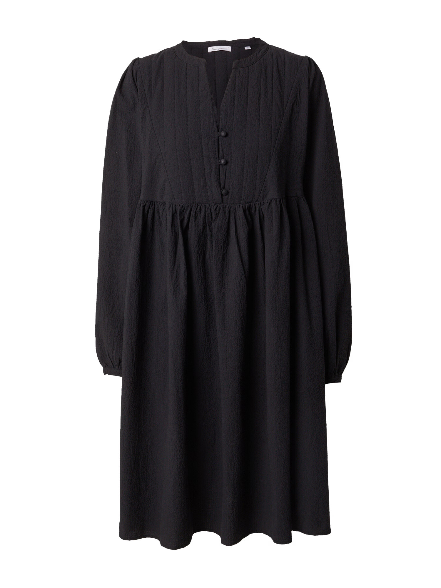 KnowledgeCotton Apparel Rochie 'GO' negru - Pled.ro