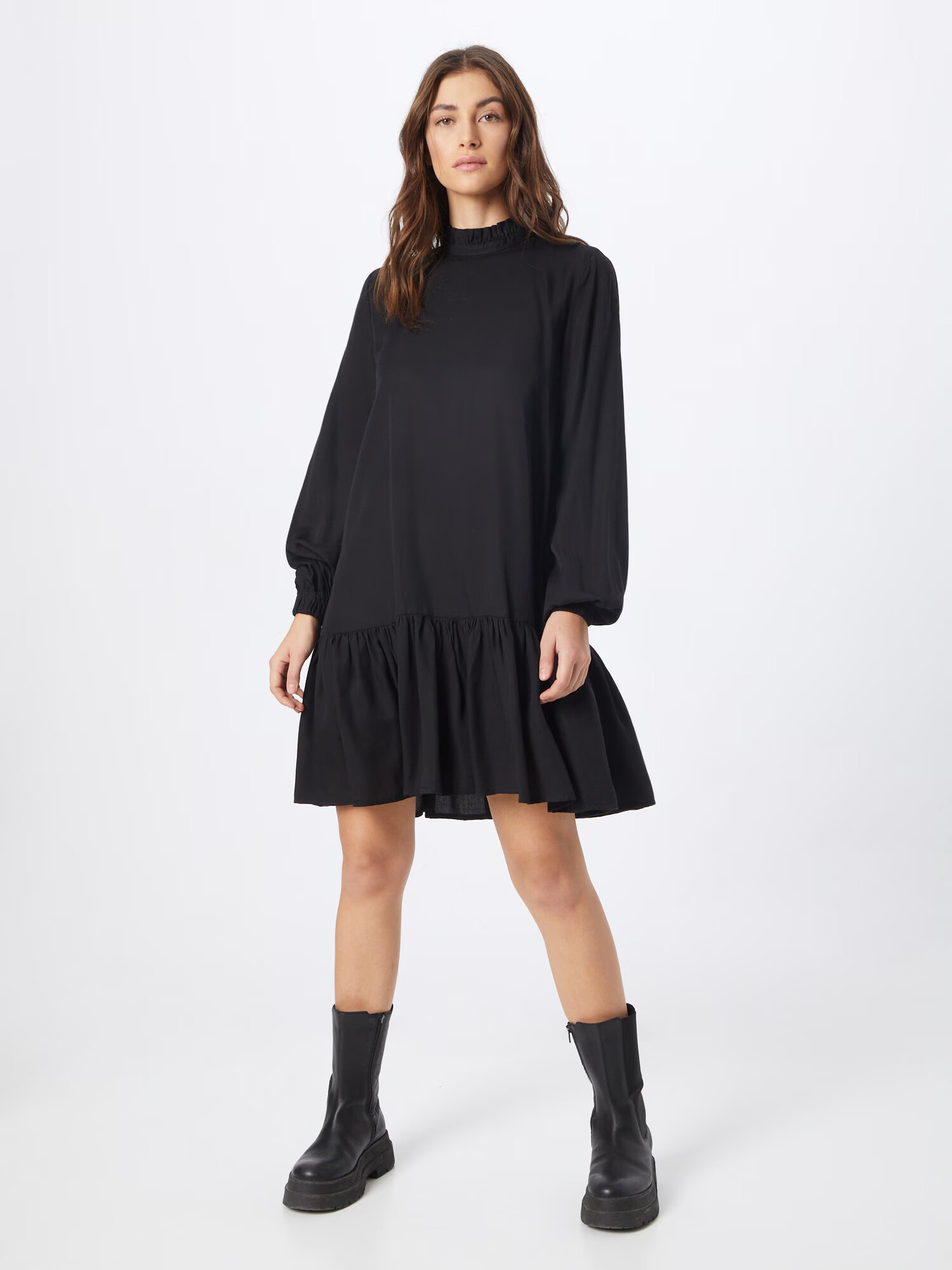 KnowledgeCotton Apparel Rochie negru - Pled.ro