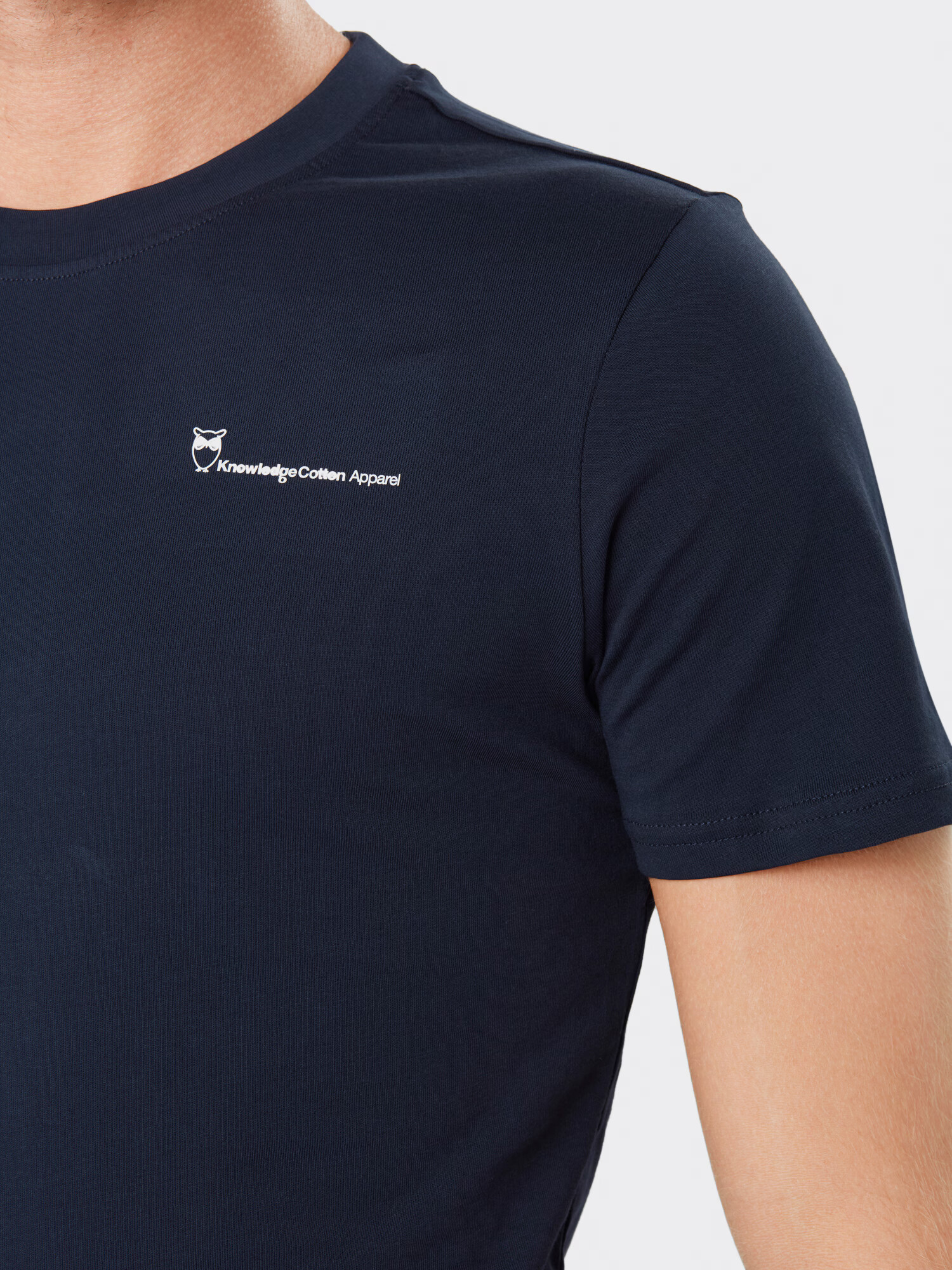 KnowledgeCotton Apparel Tricou 'ALDER' albastru închis - Pled.ro