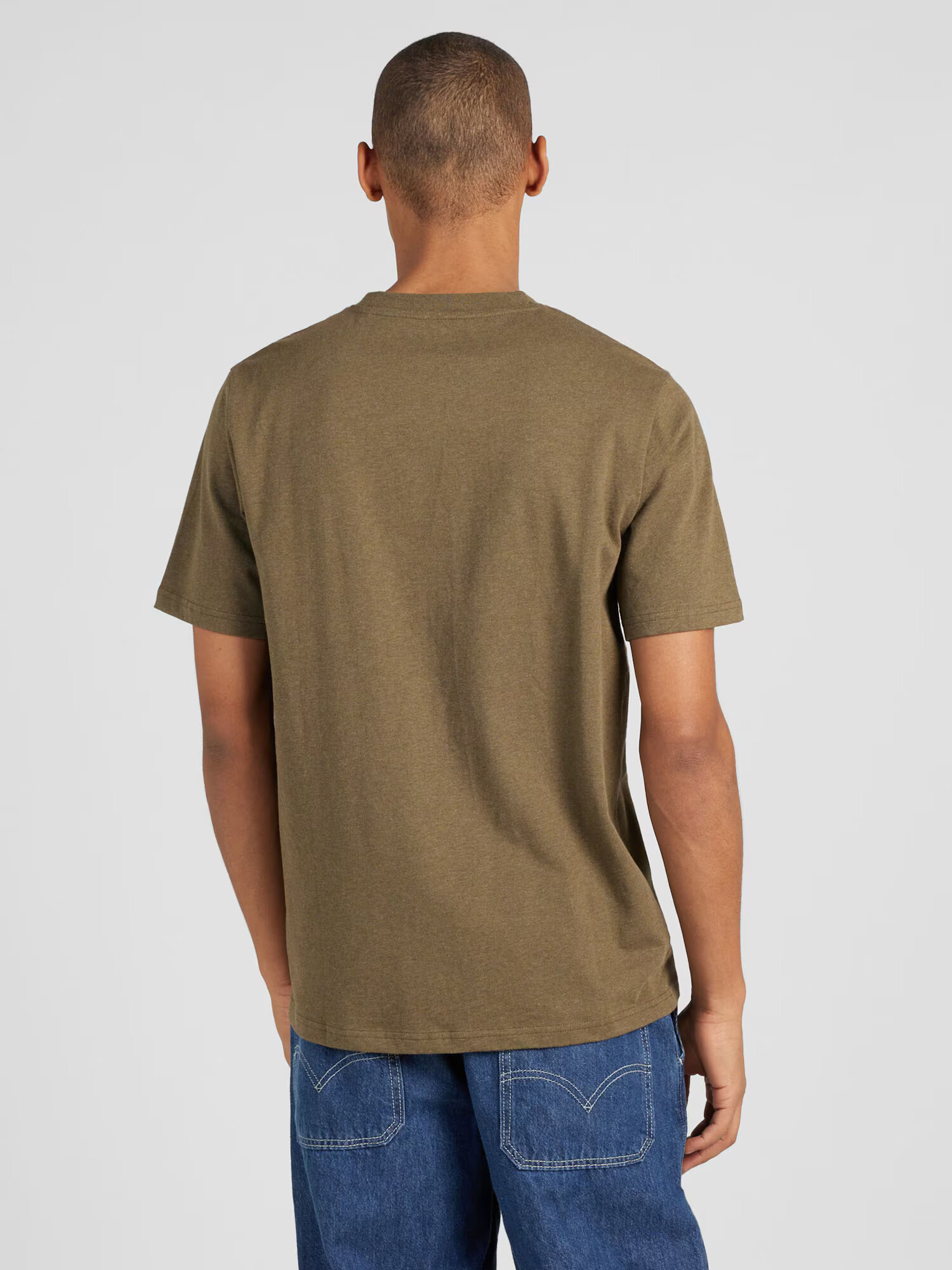 KnowledgeCotton Apparel Tricou 'ALDER' oliv - Pled.ro