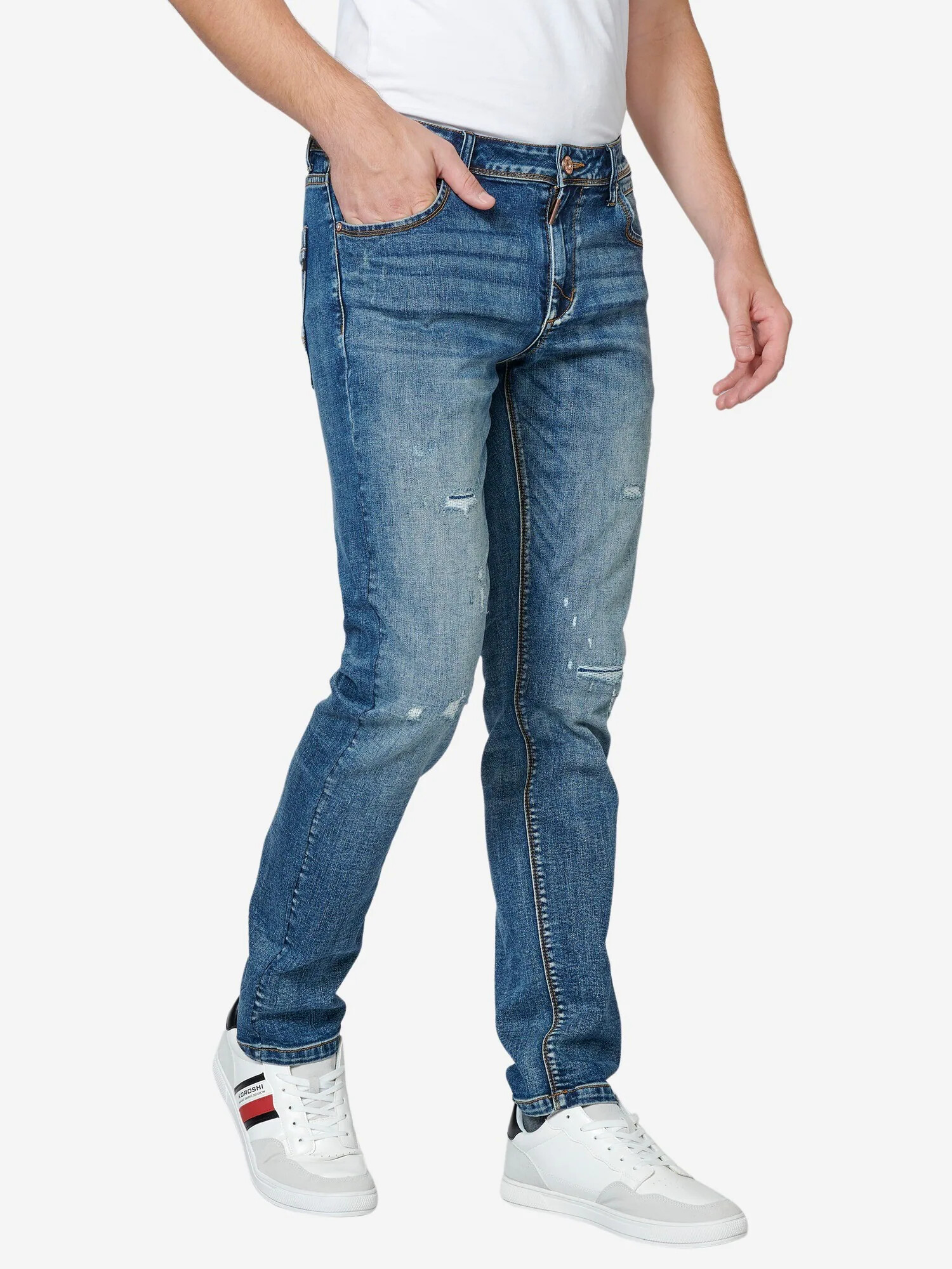 KOROSHI Jeans albastru / albastru denim - Pled.ro