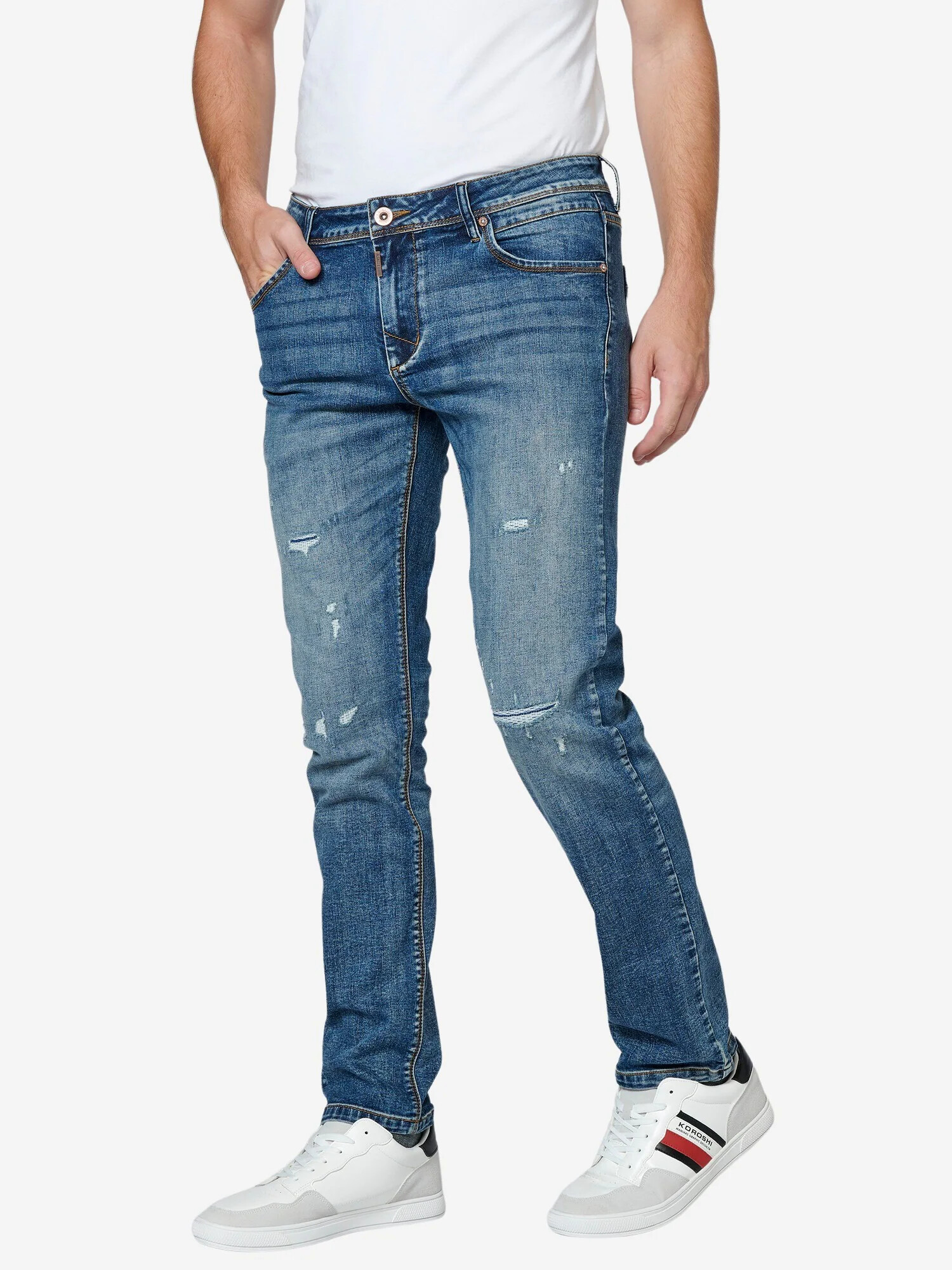 KOROSHI Jeans albastru / albastru denim - Pled.ro