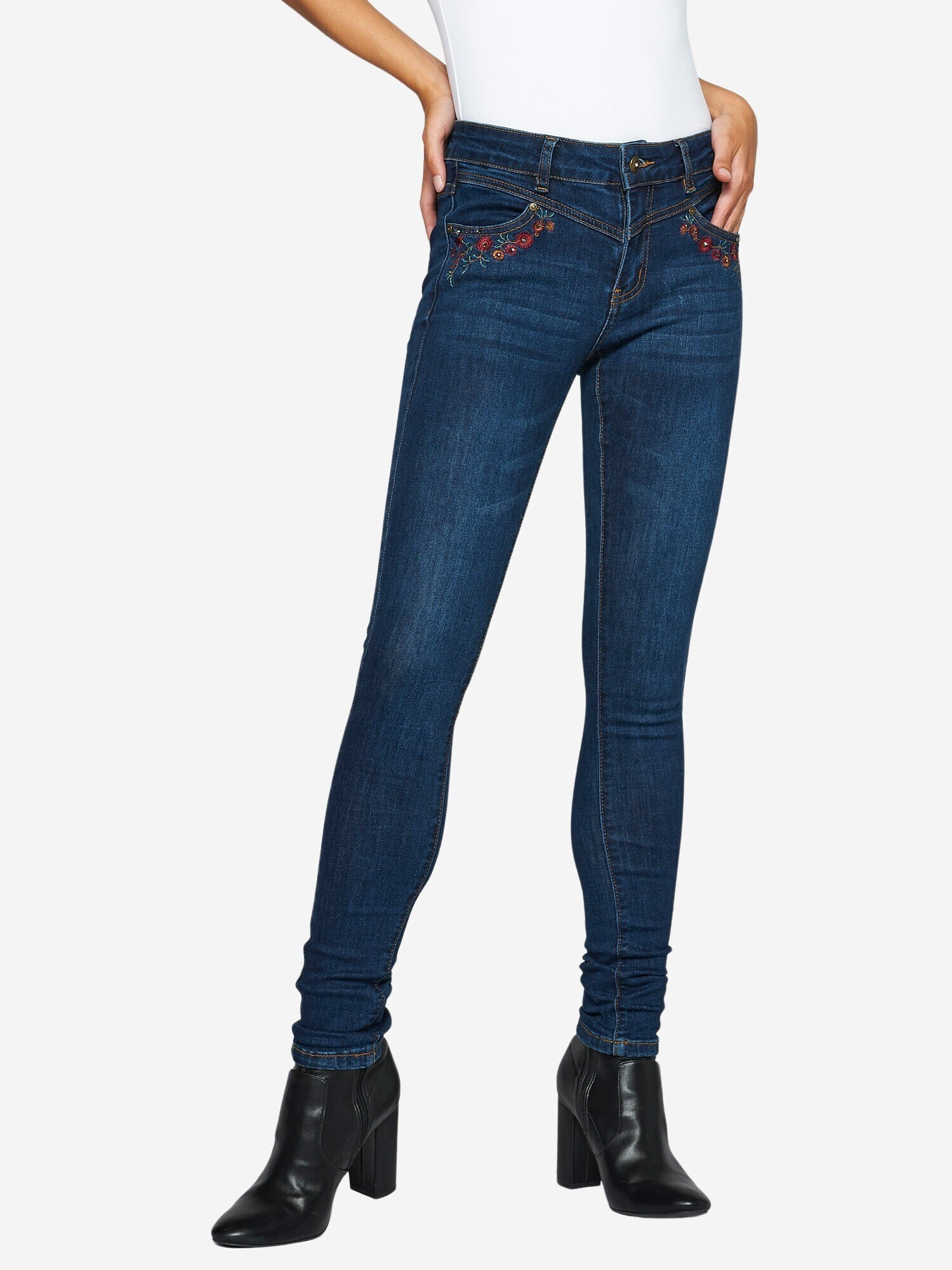 KOROSHI Jeans albastru denim - Pled.ro