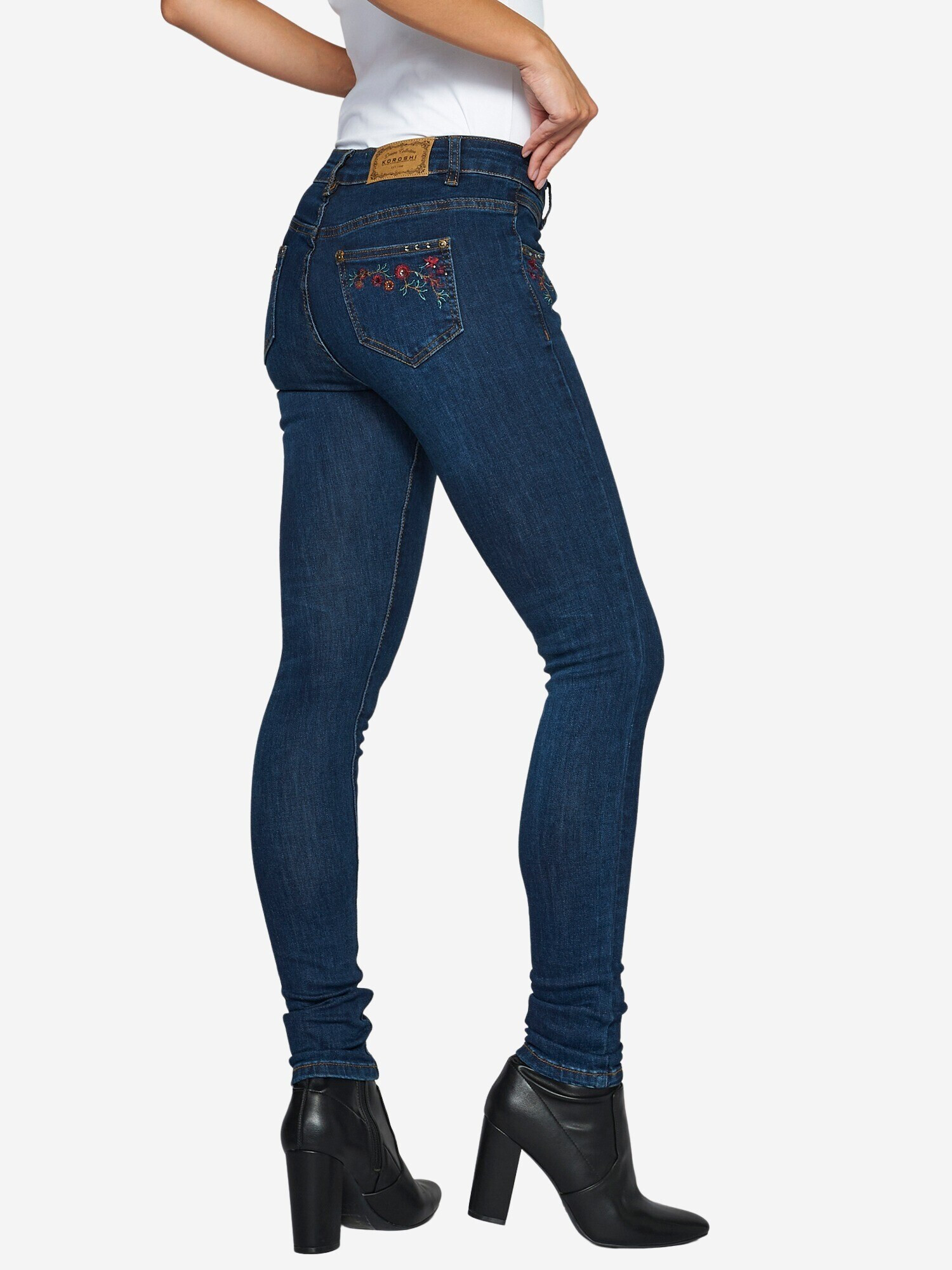 KOROSHI Jeans albastru denim - Pled.ro