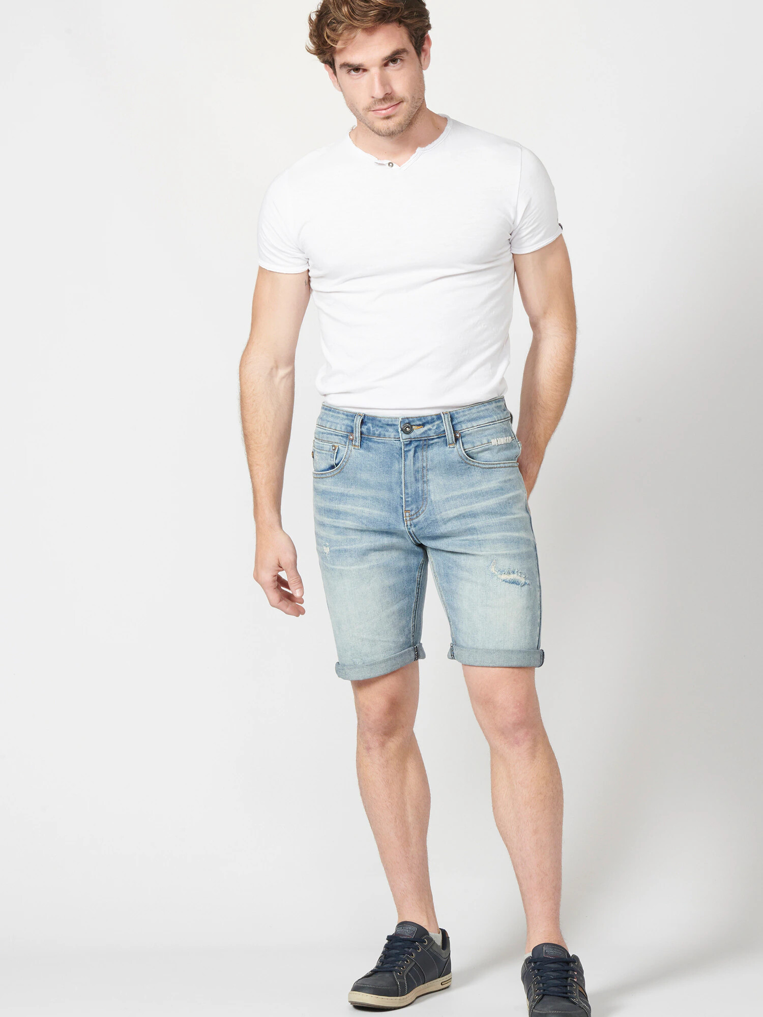 KOROSHI Jeans albastru denim - Pled.ro