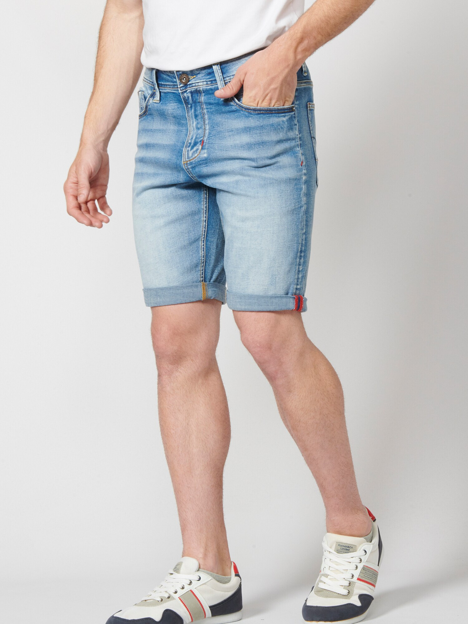 KOROSHI Jeans albastru denim - Pled.ro