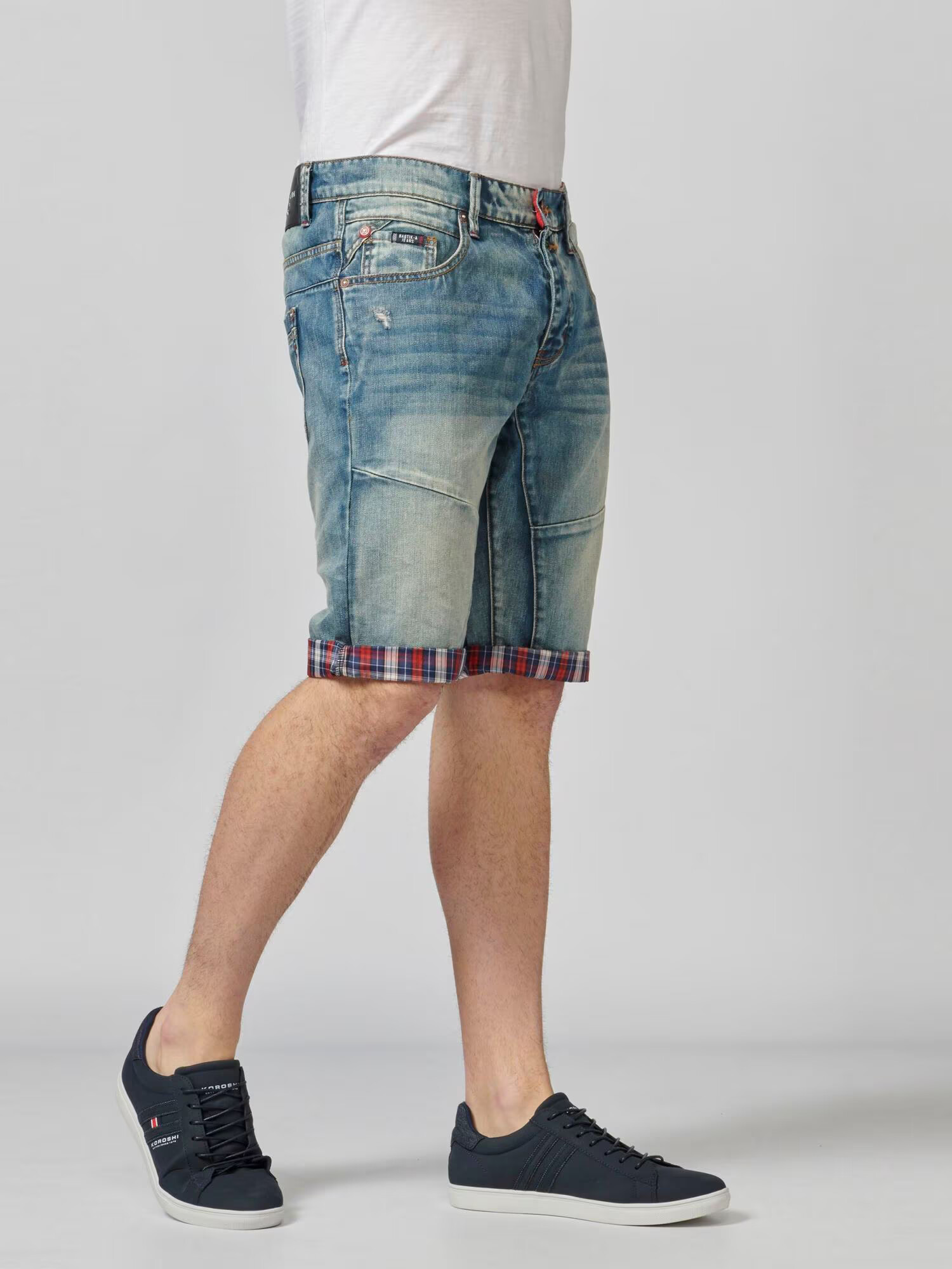 KOROSHI Jeans albastru denim - Pled.ro